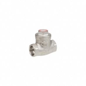 Check Valve: Swing, 2-Way, Inline Valve Body, 1/2 in Pipe Size, Socket x Socket, 350°F