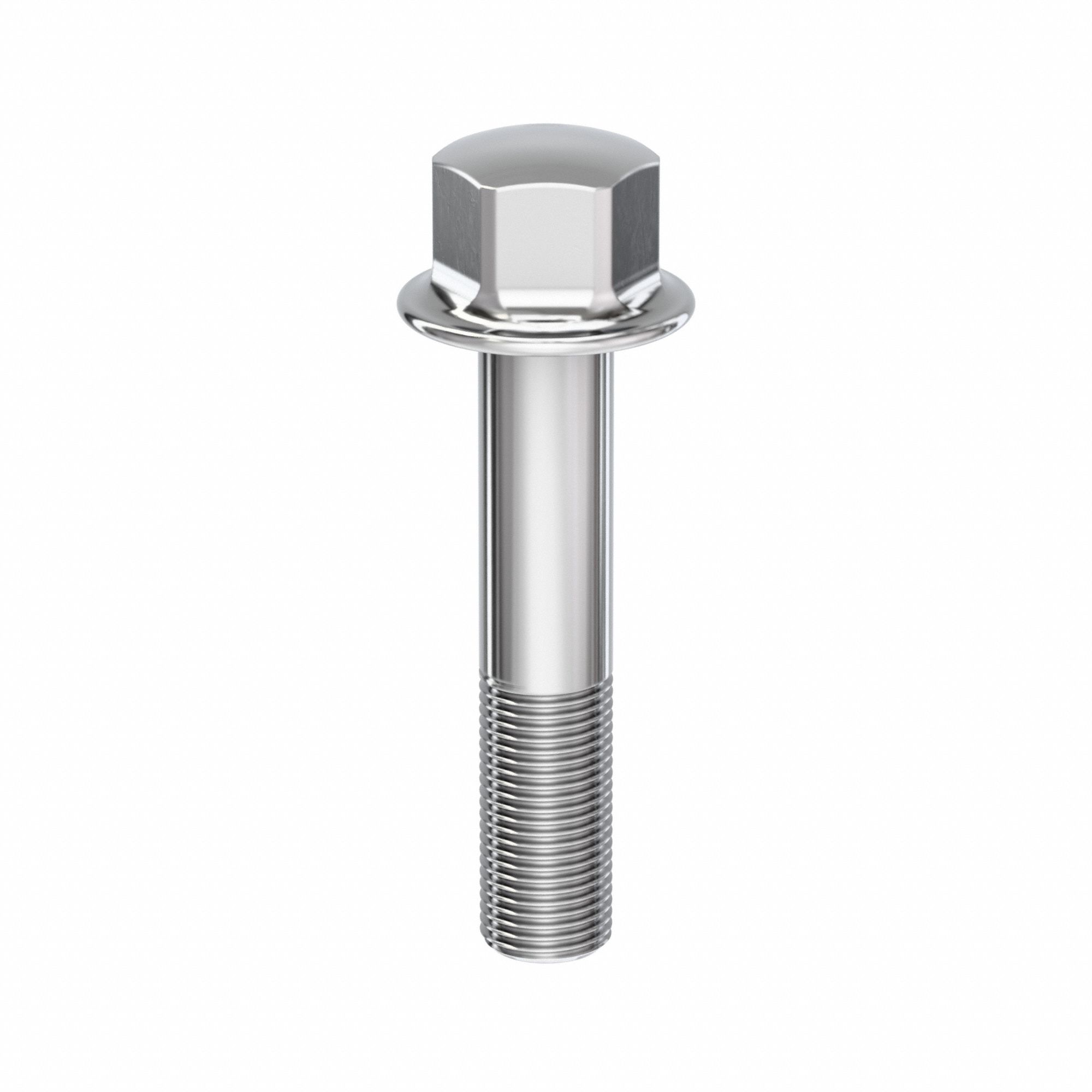 Hygienic USIT Hex Head Screw: Stainless Steel, Partially Threaded, M16, 38 mm Min Thread Lg, 316L