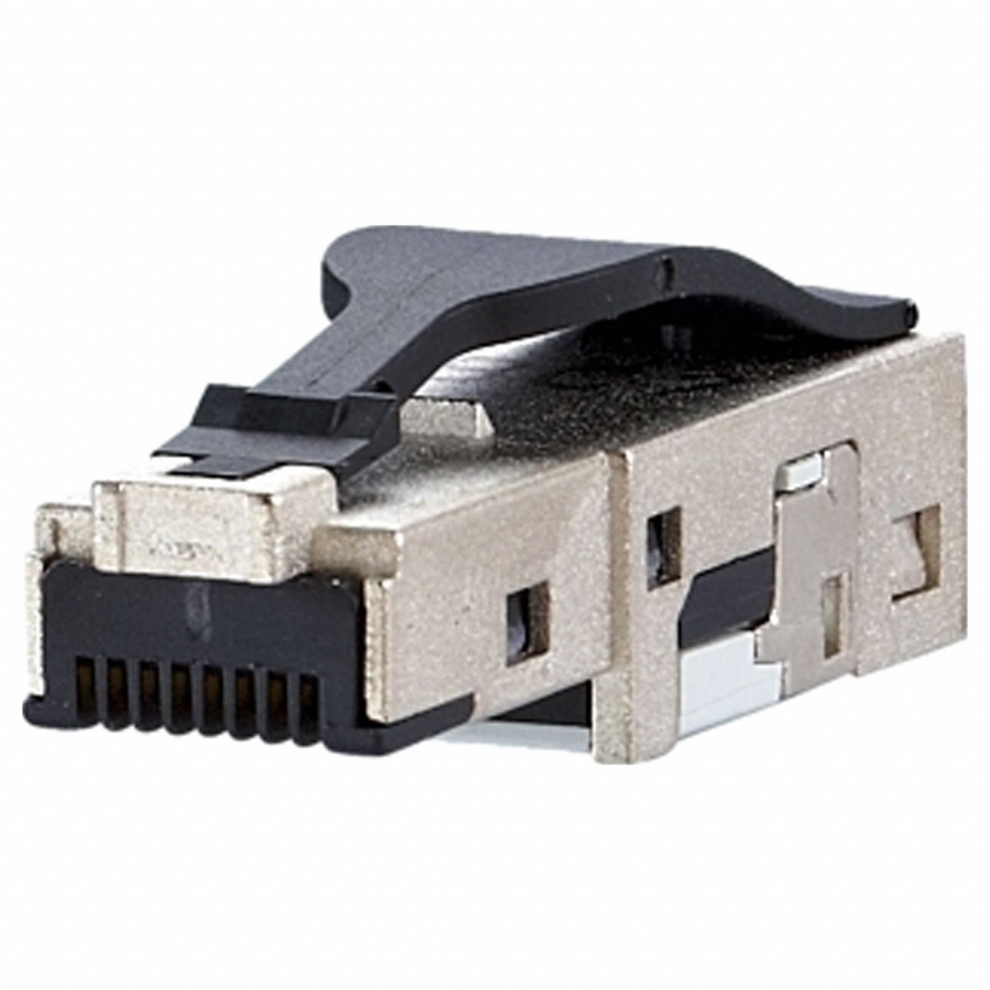 Field Plug: Cat6, Data/HDBaseT/Power, 8 Poles, Straight, Cable, Male Straight, Male