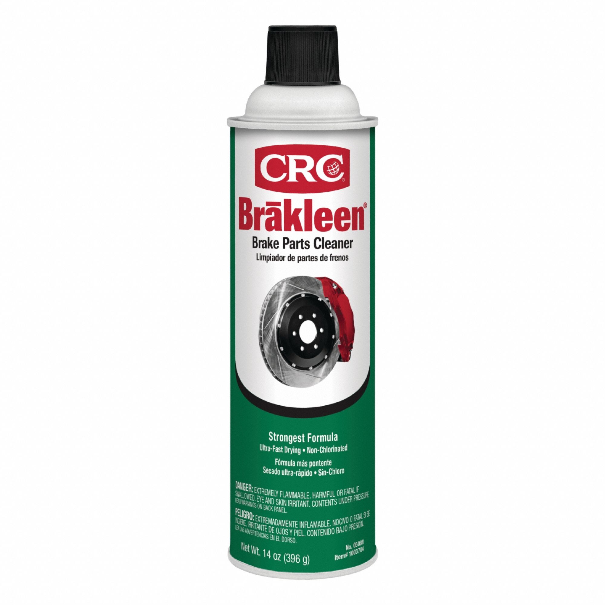 Non-chlorinated Brake Parts Cleaner: Solvent, Aerosol, Non-Chlorinated, Flammable, 14 oz Net Wt