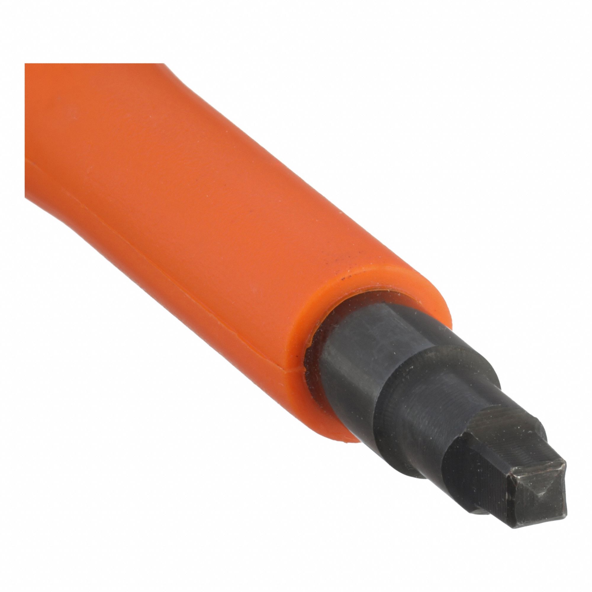 Insulated Square Screwdriver: Long Lg, #2 Tip Size, 8 1/4 in Overall Lg, 4 in Shank Lg