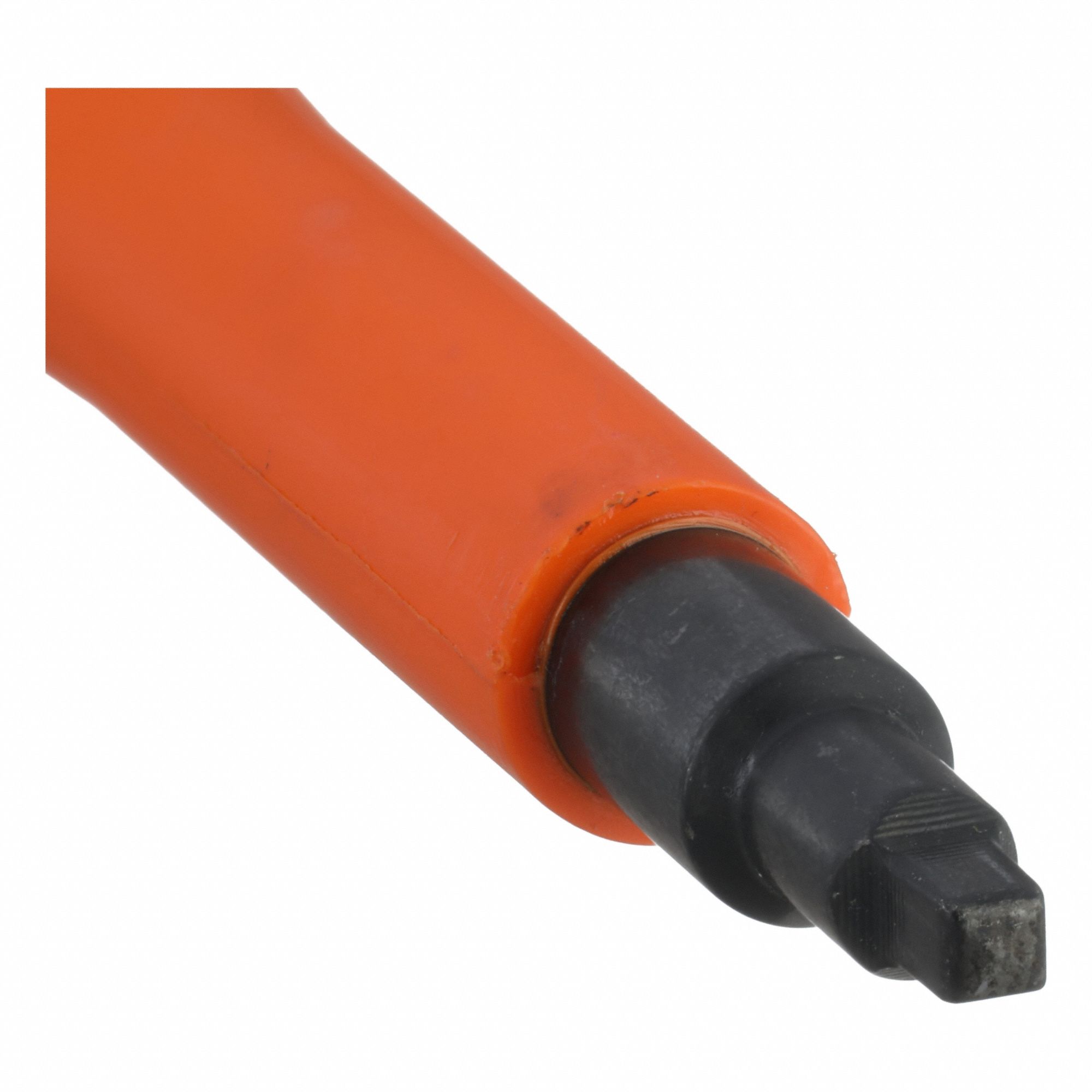 Insulated Square Screwdriver: Long Lg, #1 Tip Size, 8 1/4 in Overall Lg, 4 in Shank Lg