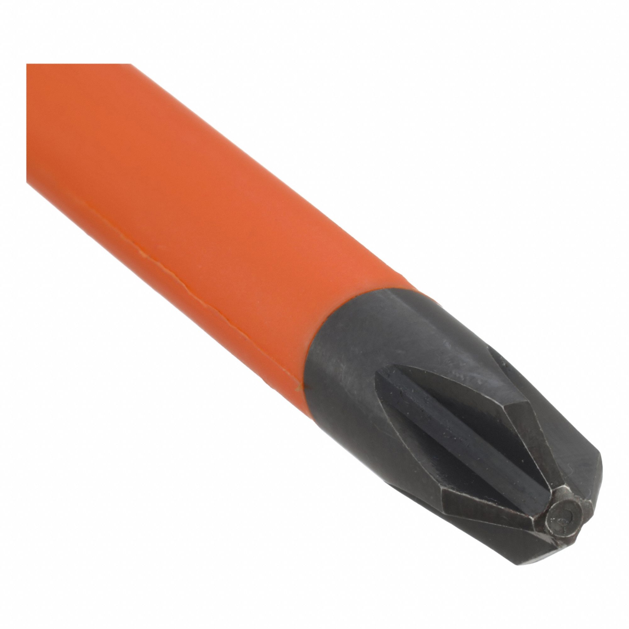 Insulated Screwdriver, #2 PH, 6": Long Lg, Not ESD Safe, Not Tether Capable, Insulated