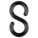 S-HOOKS 1.5 INCH BLACK 10 PACK