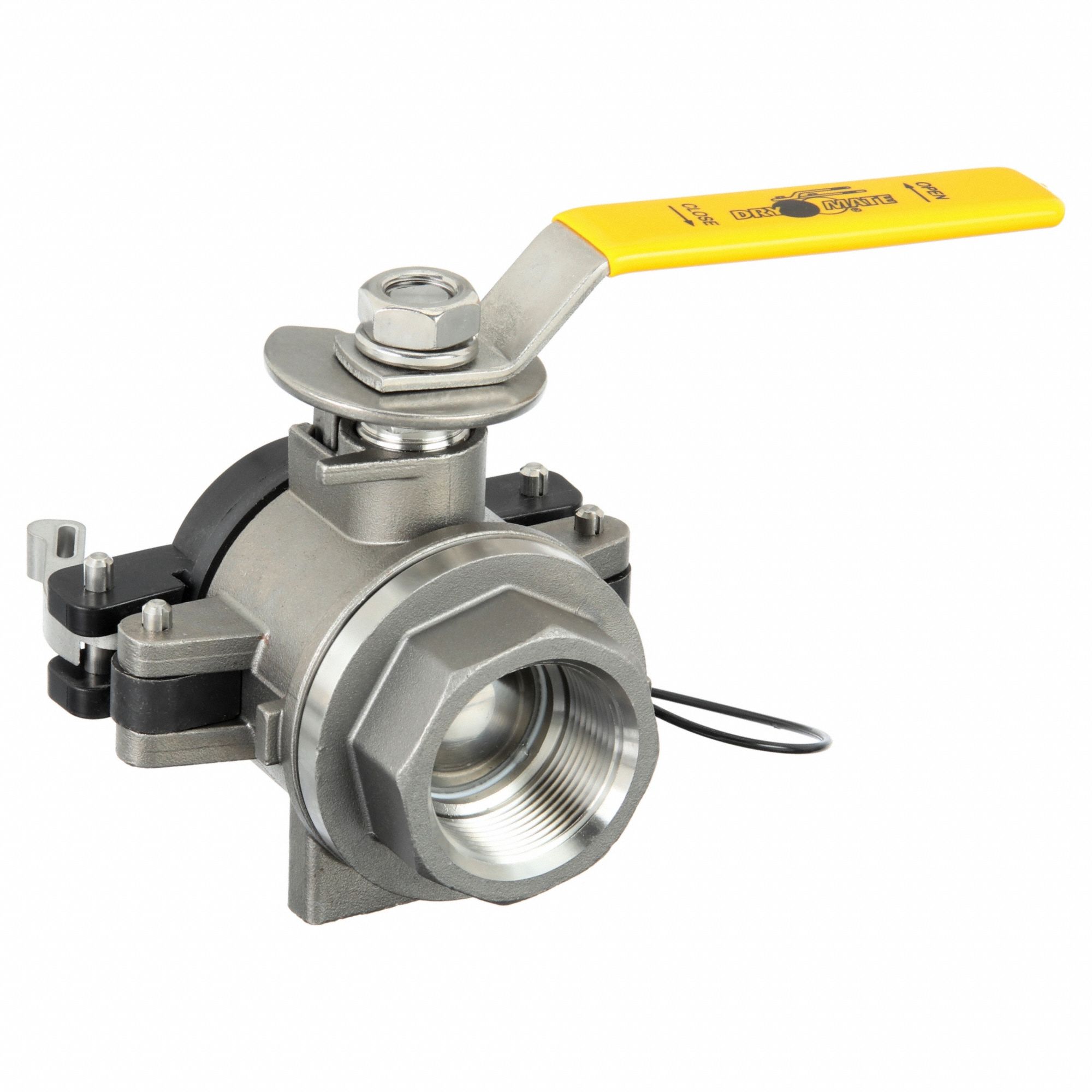 Dry Disconnect Coupling: 1 1/2 in Coupling Size, 1 1/2 in Thread Size, 5 23/32 in Overall Lg, PTFE