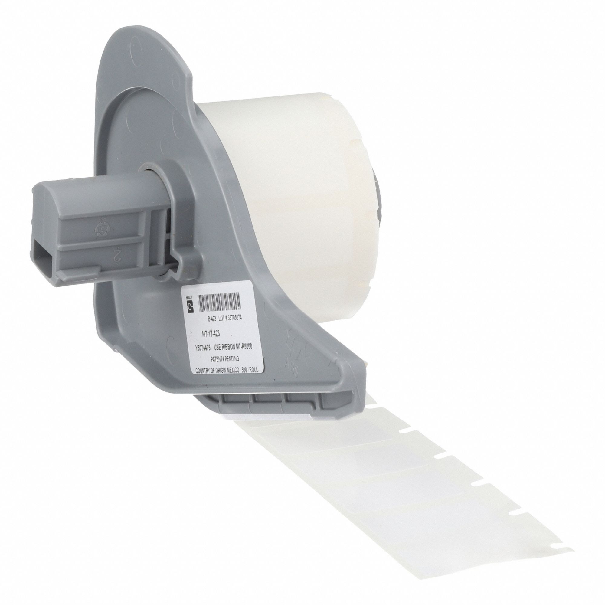 LABEL, ½ IN X 1 IN, 1 IN, POLYESTER, WHITE, 500 LABELS INCLUDED
