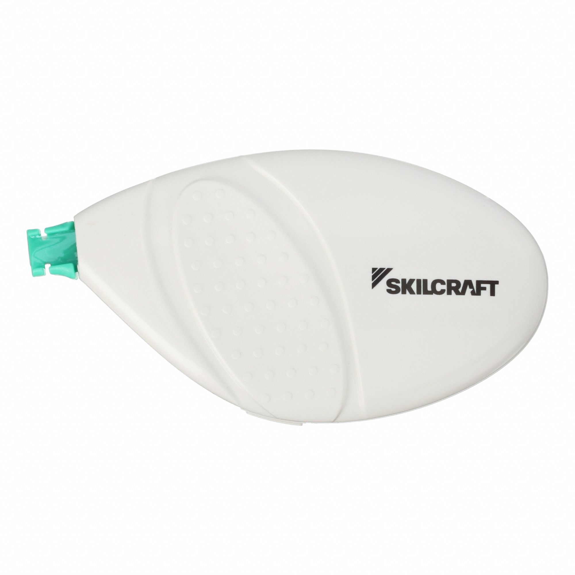Correction Tape: White, Applies Dry/Biobased Casing, 1/8 in Correction Tape Wd