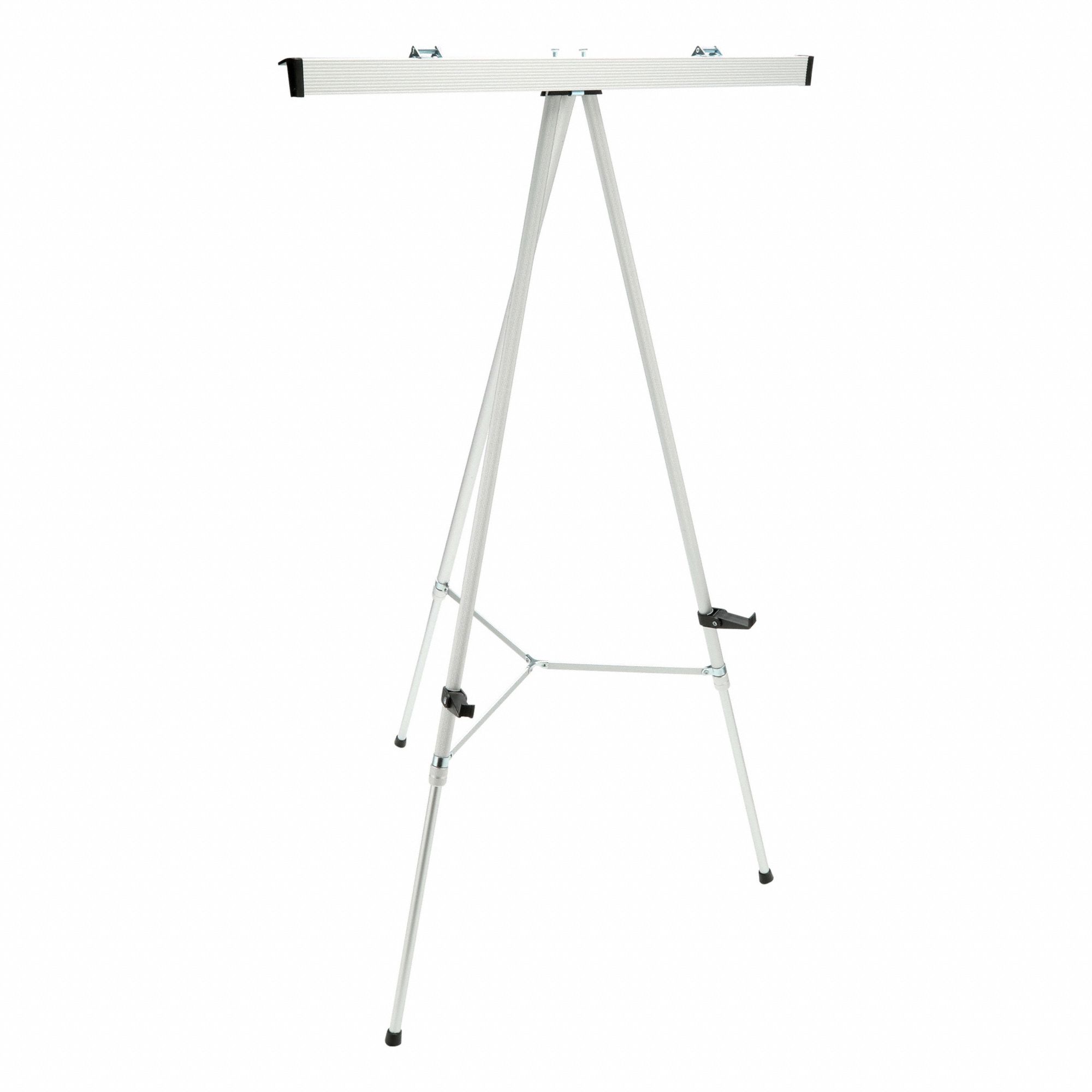 Easel: 64 in Display Ht, 35 in Display Wd, Easel Mounted/Portable/Carry, Aluminum Frame