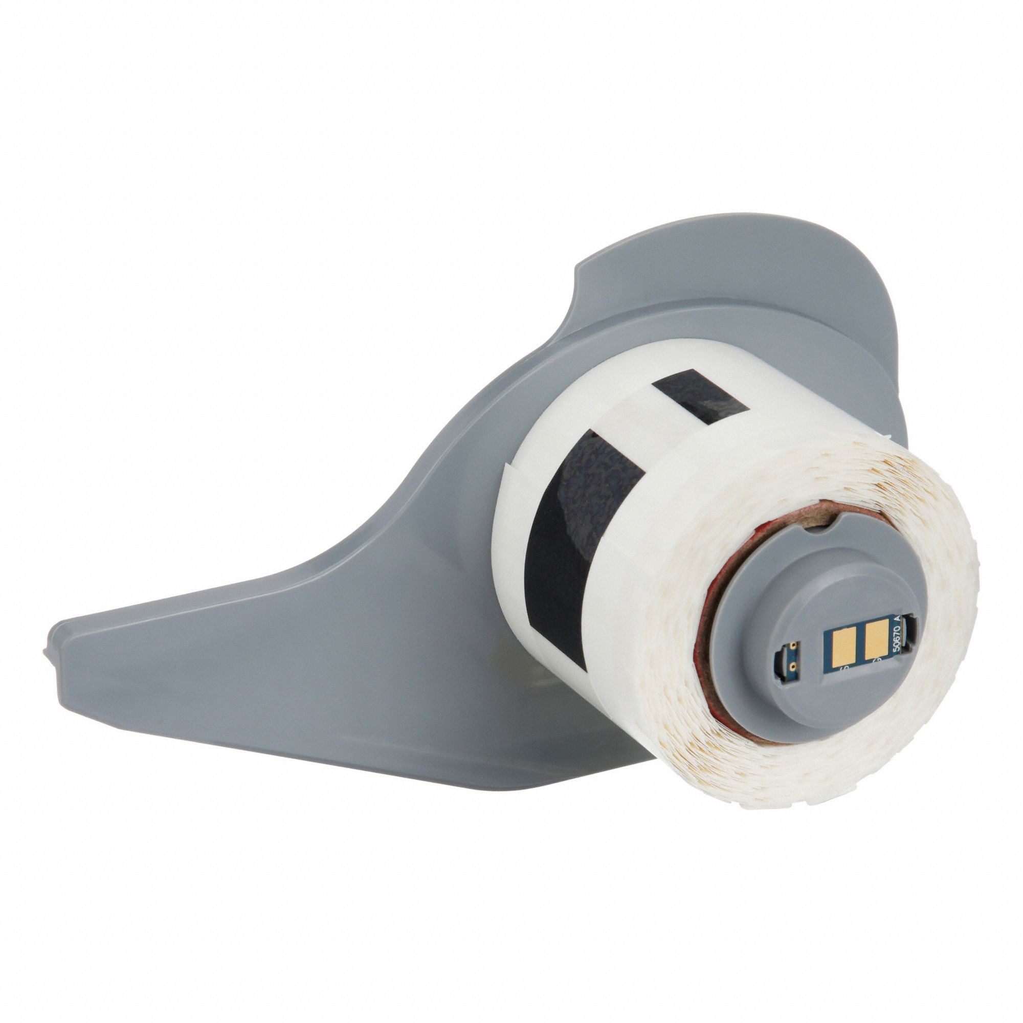 Pre-Cut Label Stock Roll: 1/4 in x 1 1/4 in, 1 1/4 in x 1/4 in, Polyester, White (Gloss)