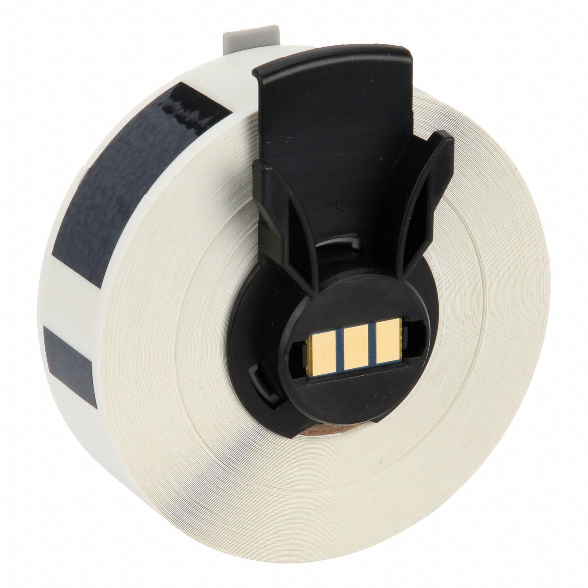 Continuous Label Stock: 1/2 in x 50 ft, Vinyl, White (Gloss), Outdoor