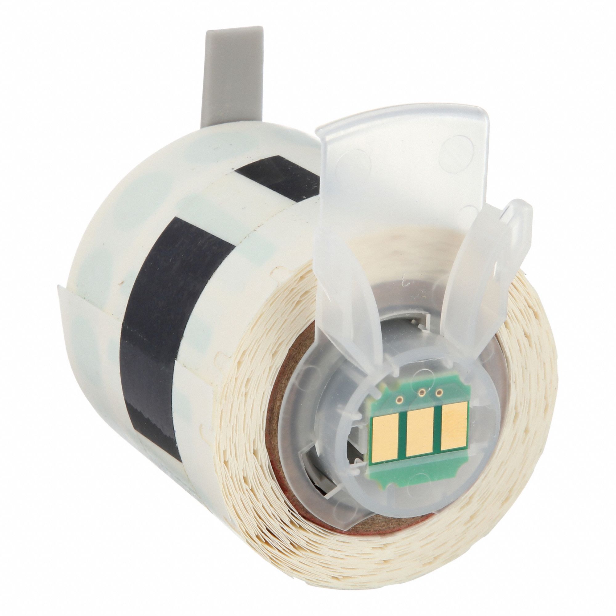 Pre-Cut Label Stock Roll: 3/8 in x 1 in, Acrylic, Permanent Adhesive, 500 Labels, Permanent