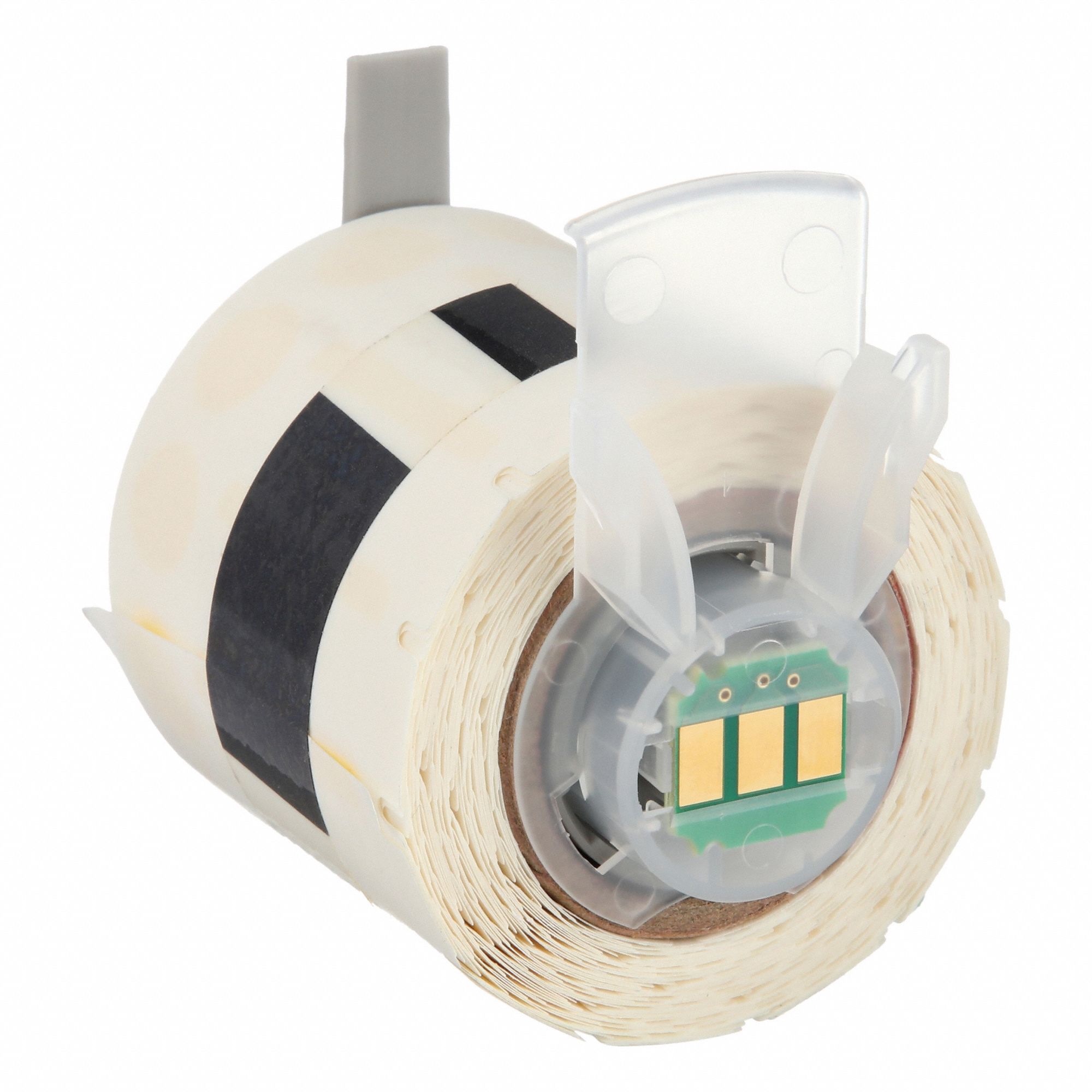 Pre-Cut Label Stock Roll: 3/8 in x 1 in, Acrylic, Permanent Adhesive, 500 Labels, Permanent