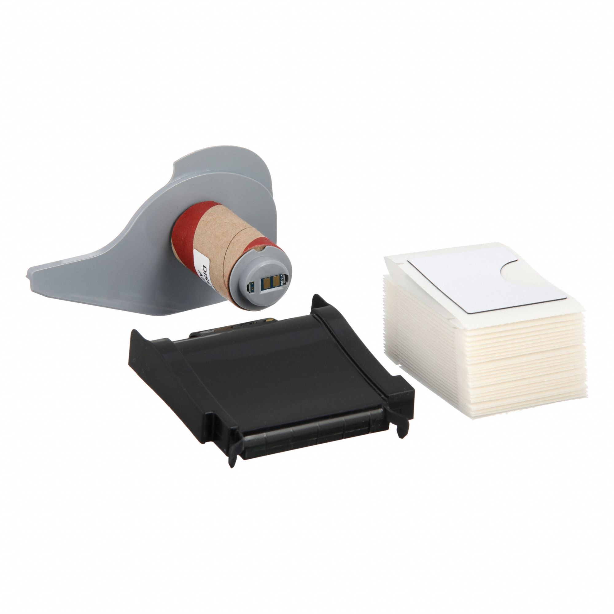 Pre-Cut Label Stock Roll: 1 29/32 in x 1 29/32 in, Polyester, White (Gloss), 50 Labels per Roll