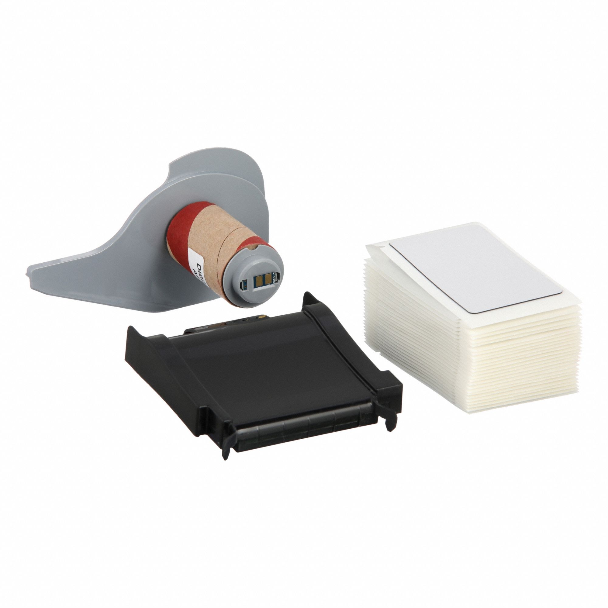 Pre-Cut Label Stock Roll: 1 29/32 in x 1 29/32 in, Polyester, Silver (Gloss), 50 Labels per Roll