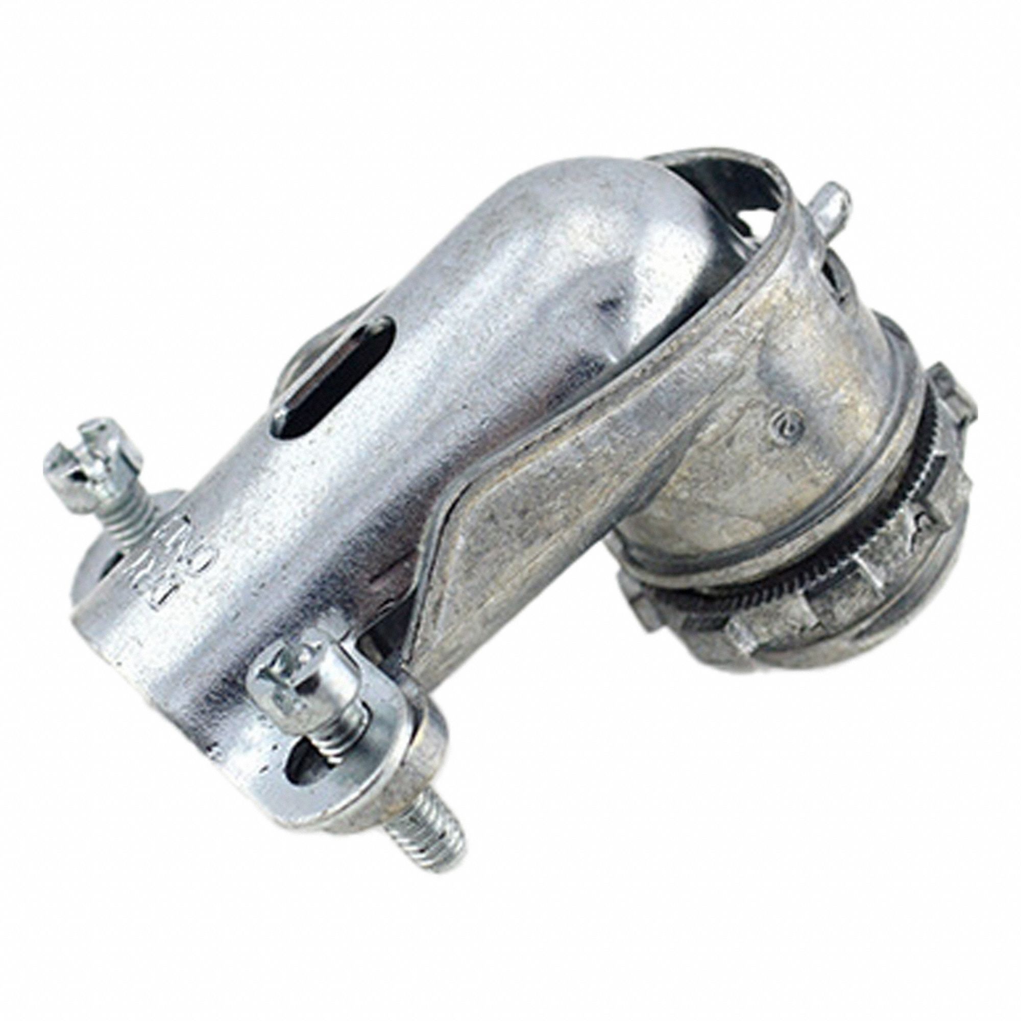 Squeeze Connector, Silver, 90 Degrees
