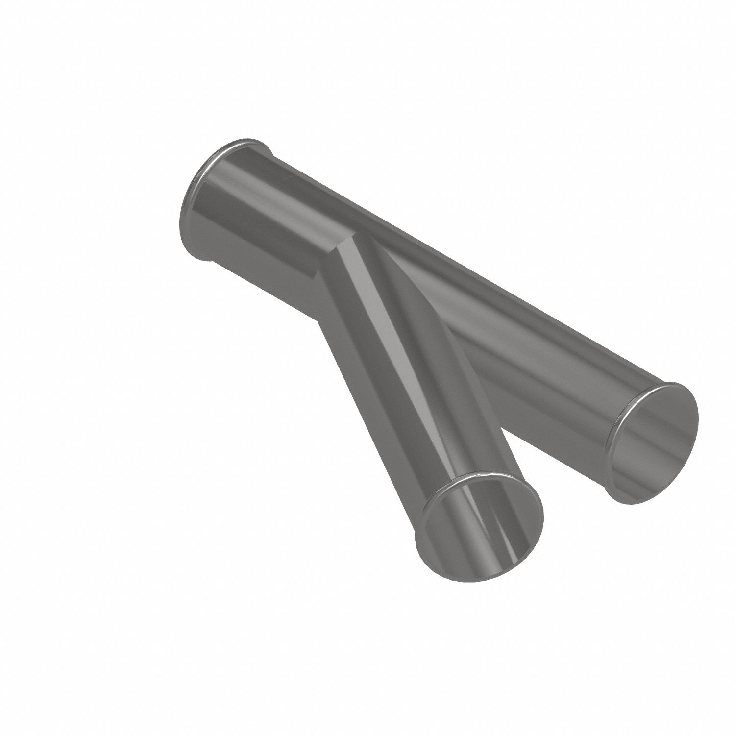 Dust Collection Duct and Fittings: Steel, For 3 in Duct Dia, 15 in Overall Lg, 30° Angle