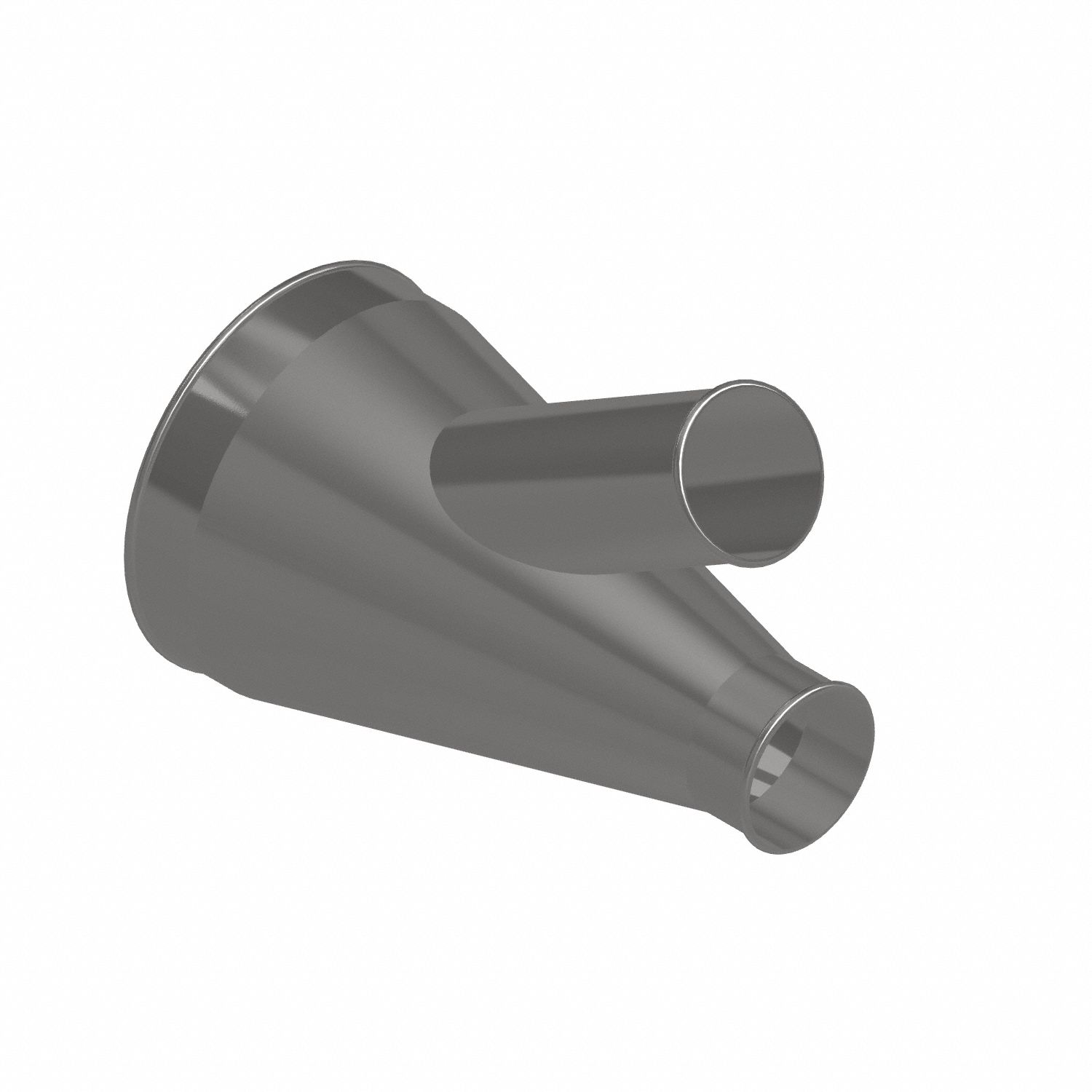 Dust Collection Duct and Fittings: Steel, For 4 in_10 in Duct Dia, 17 in Overall Lg, 30° Angle