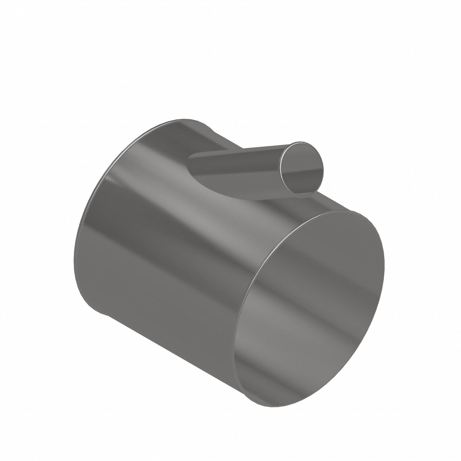 Dust Collection Duct and Fittings: Steel, For 4 in_16 in Duct Dia, 17 in Overall Lg, 30° Angle