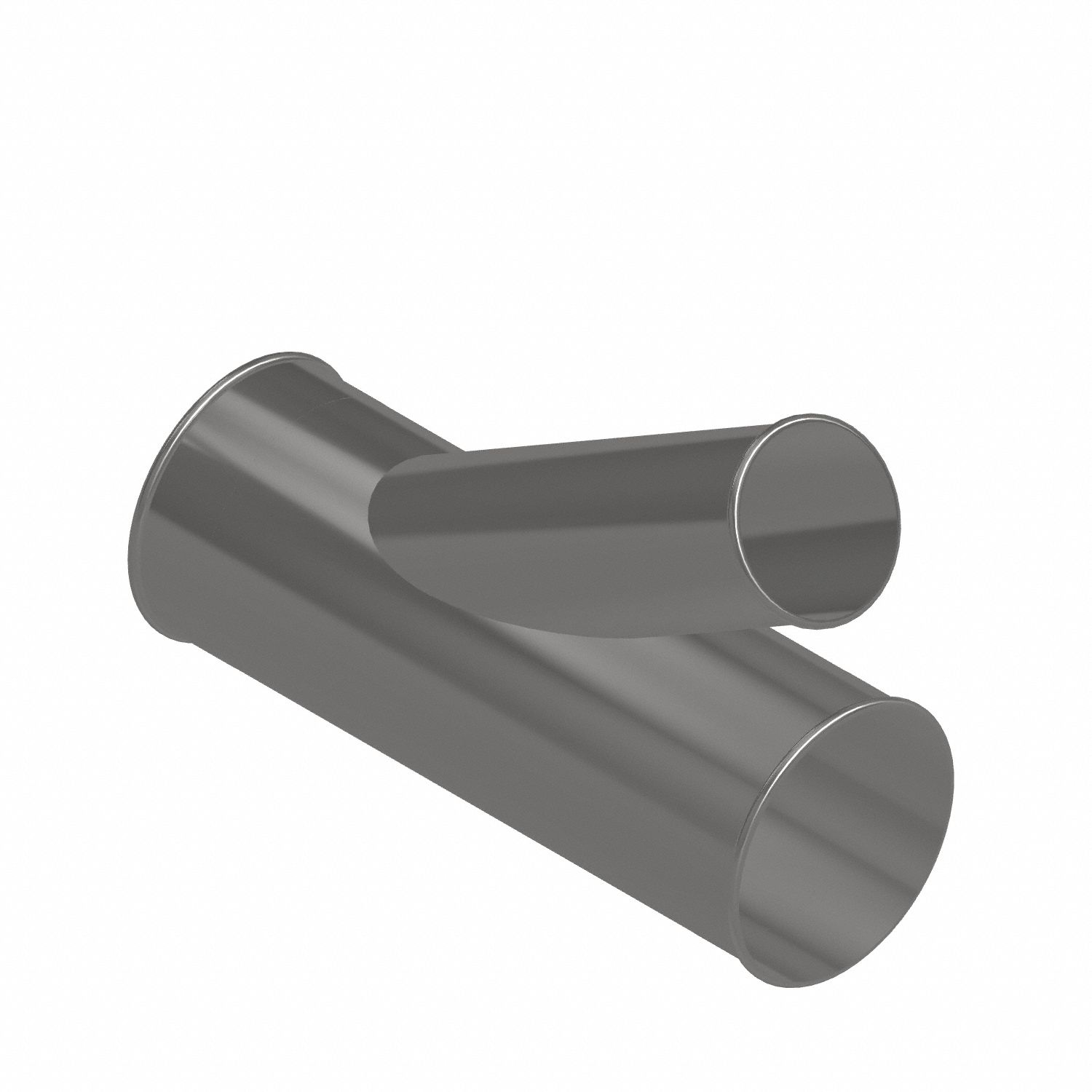 Dust Collection Duct and Fittings: Stainless Steel, For 4 in_6 in Duct Dia, 17 in Overall Lg