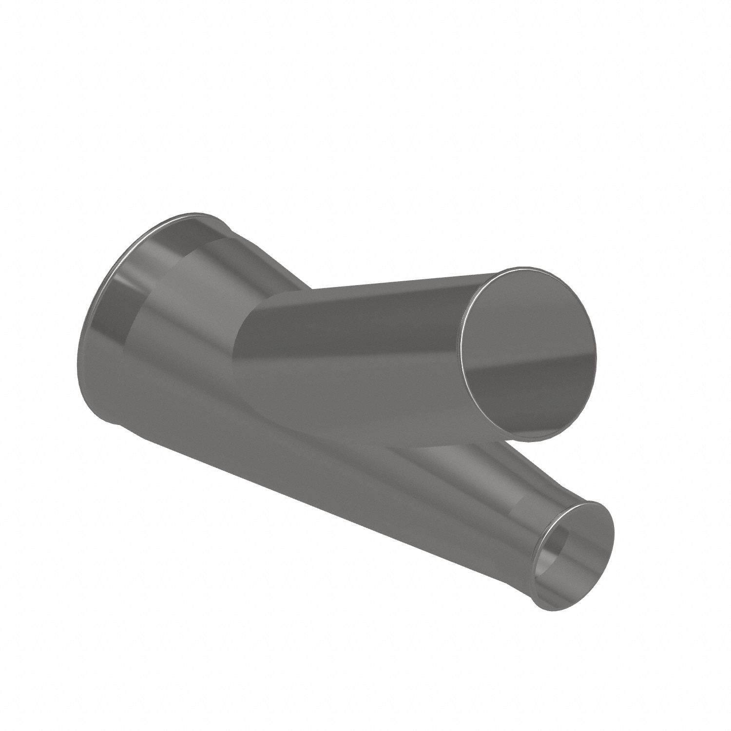 Dust Collection Duct and Fittings: Stainless Steel, For 4 in_6 in_8 in Duct Dia, 21 in Overall Lg