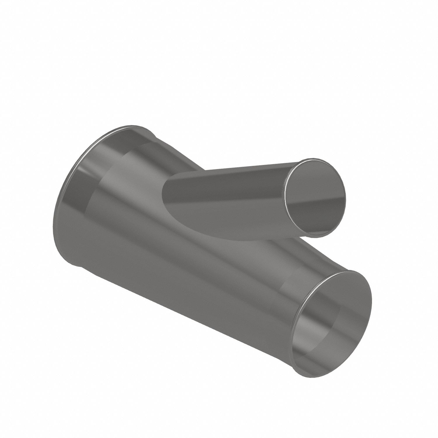 Dust Collection Duct and Fittings: Stainless Steel, For 4 in_6 in_8 in Duct Dia, 17 in Overall Lg