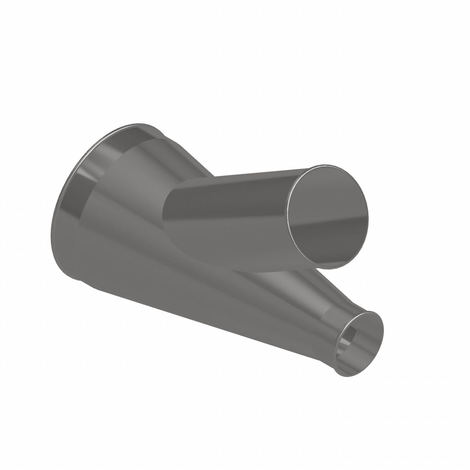 Dust Collection Duct and Fittings: Stainless Steel, For 4 in_6 in_10 in Duct Dia, 21 in Overall Lg