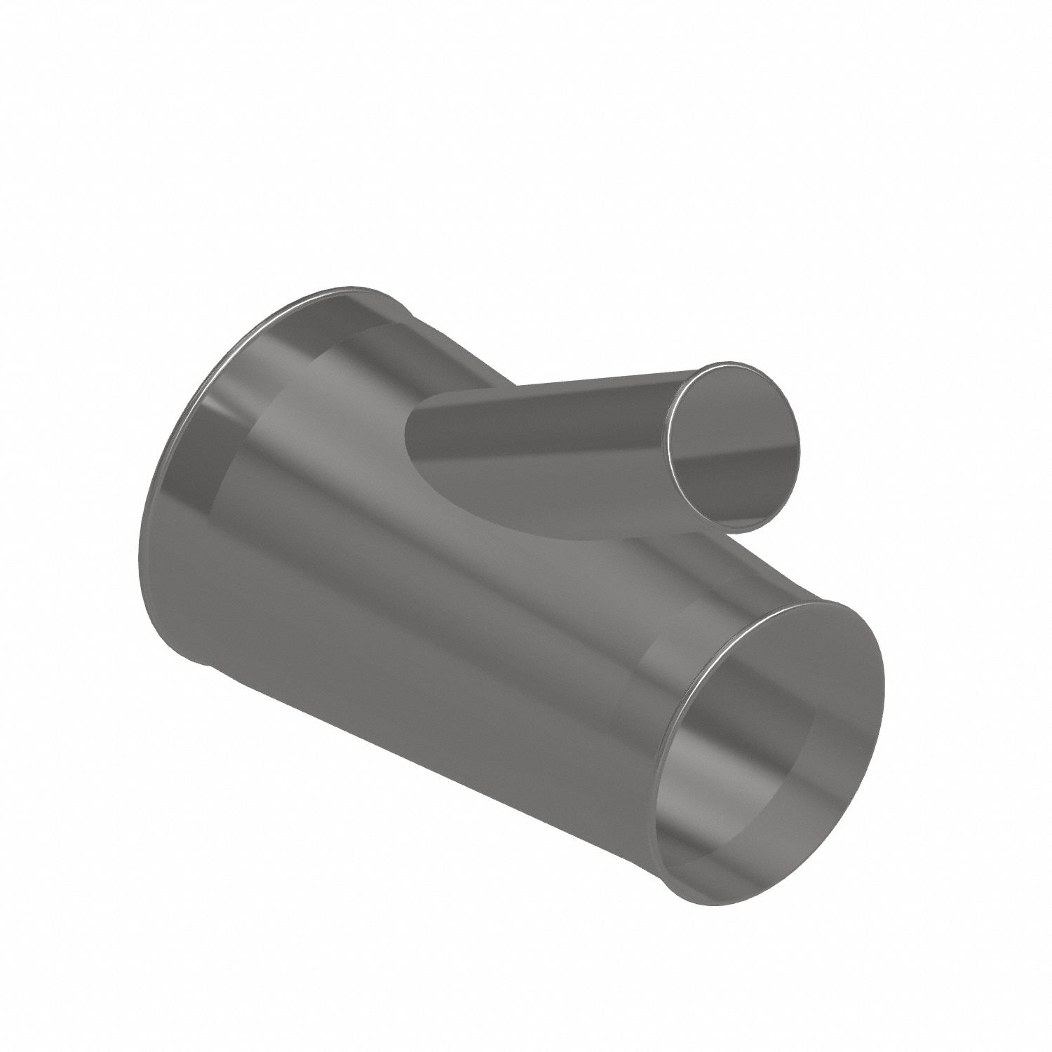 Dust Collection Duct and Fittings: Stainless Steel, For 4 in_8 in_10 in Duct Dia, 17 in Overall Lg