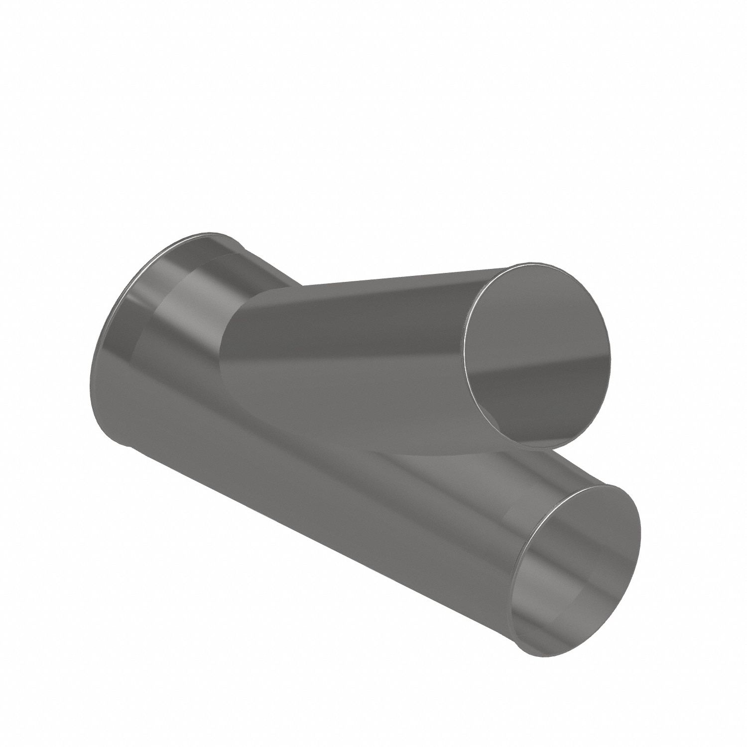 Dust Collection Duct and Fittings: Stainless Steel, For 8 in_10 in Duct Dia, 25 in Overall Lg