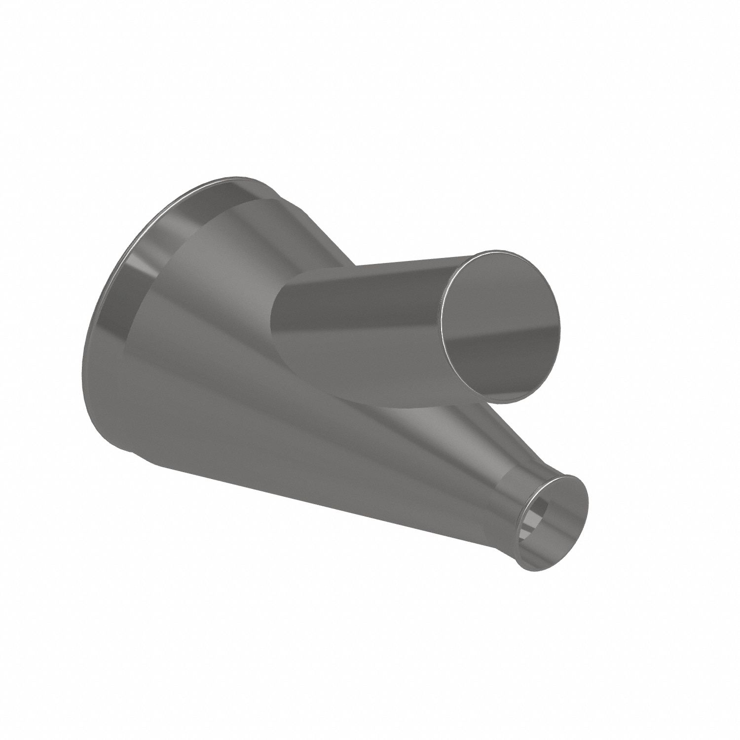 Dust Collection Duct and Fittings: Stainless Steel, For 4 in_6 in_12 in Duct Dia, 21 in Overall Lg