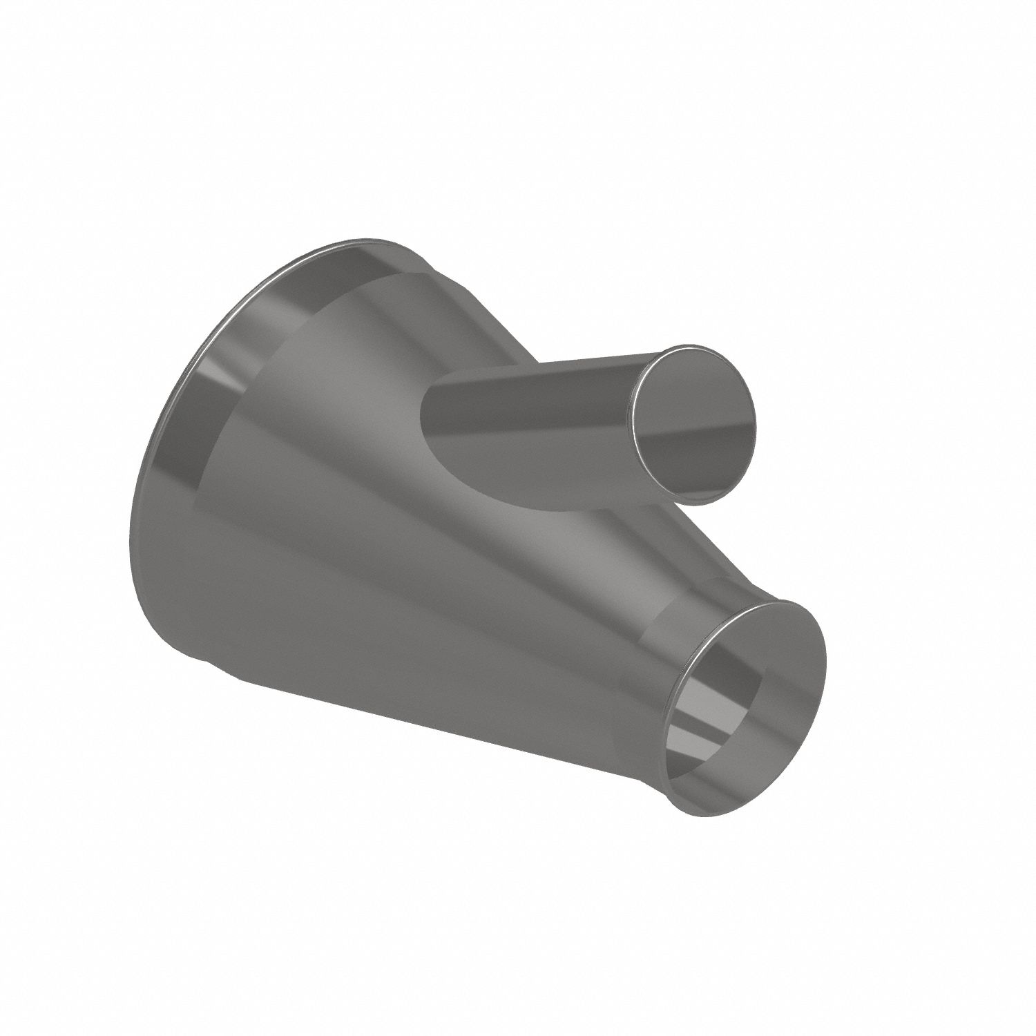 Dust Collection Duct and Fittings: Stainless Steel, For 4 in_6 in_12 in Duct Dia, 17 in Overall Lg