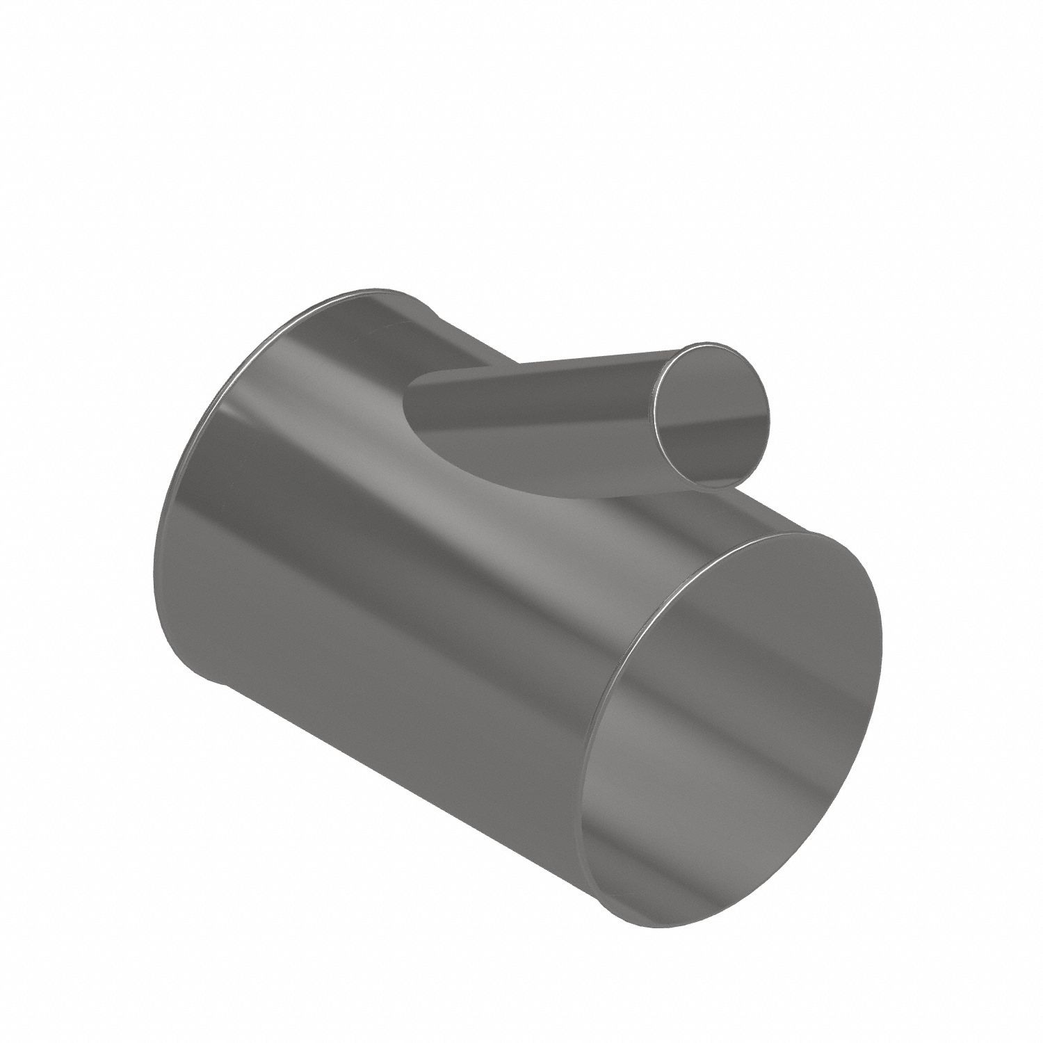 Dust Collection Duct and Fittings: Stainless Steel, For 4 in_12 in Duct Dia, 17 in Overall Lg