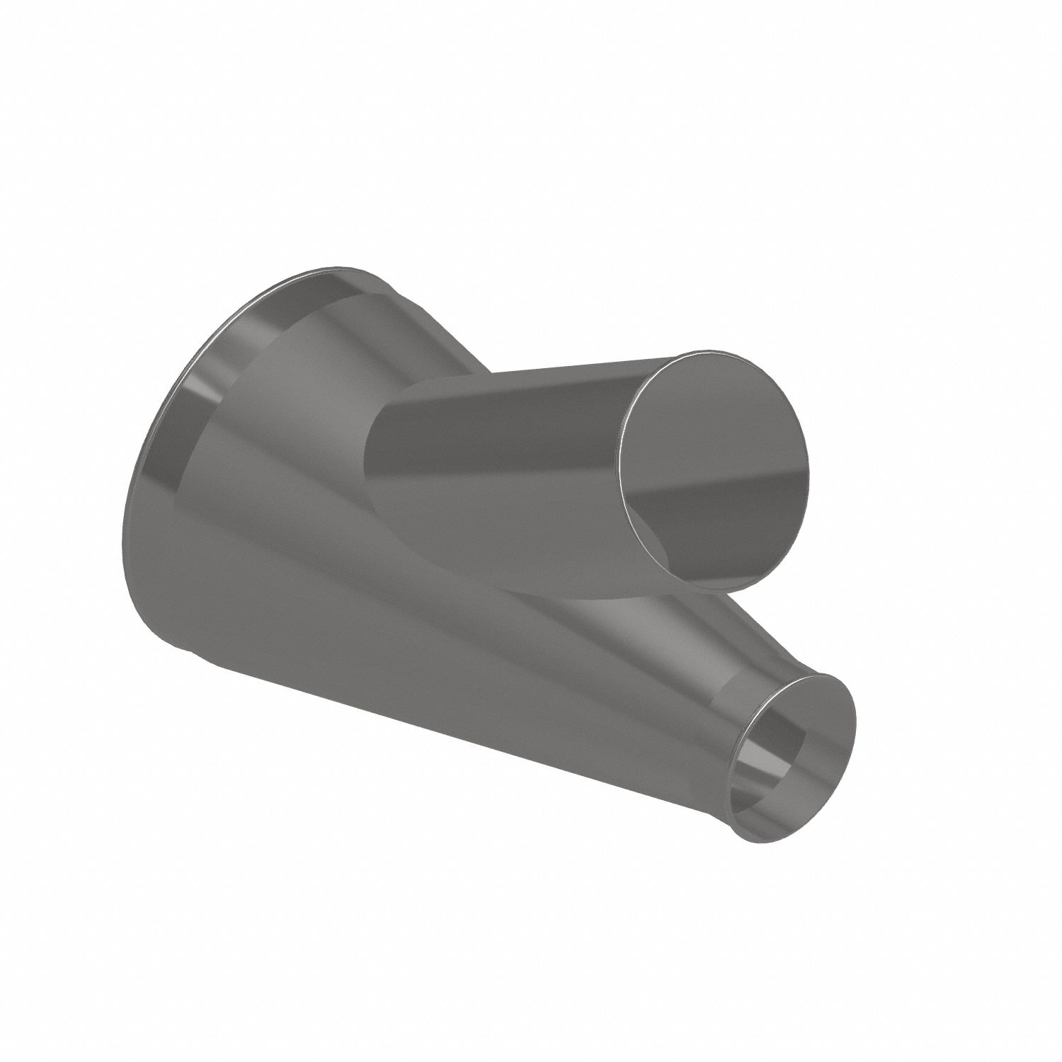Dust Collection Duct and Fittings: Stainless Steel, For 6 in_8 in_14 in Duct Dia, 25 in Overall Lg