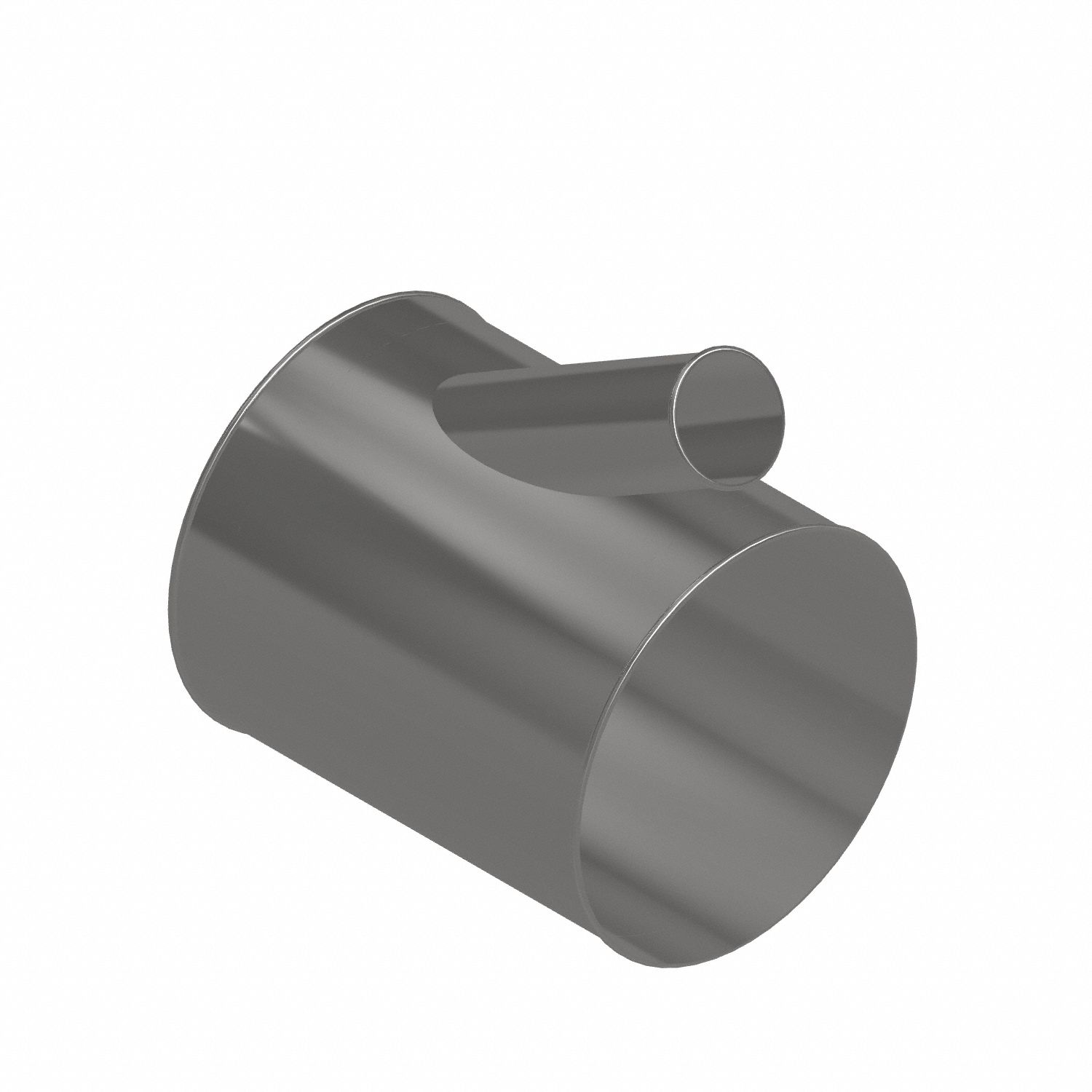 Dust Collection Duct and Fittings: Stainless Steel, For 4 in_14 in Duct Dia, 17 in Overall Lg