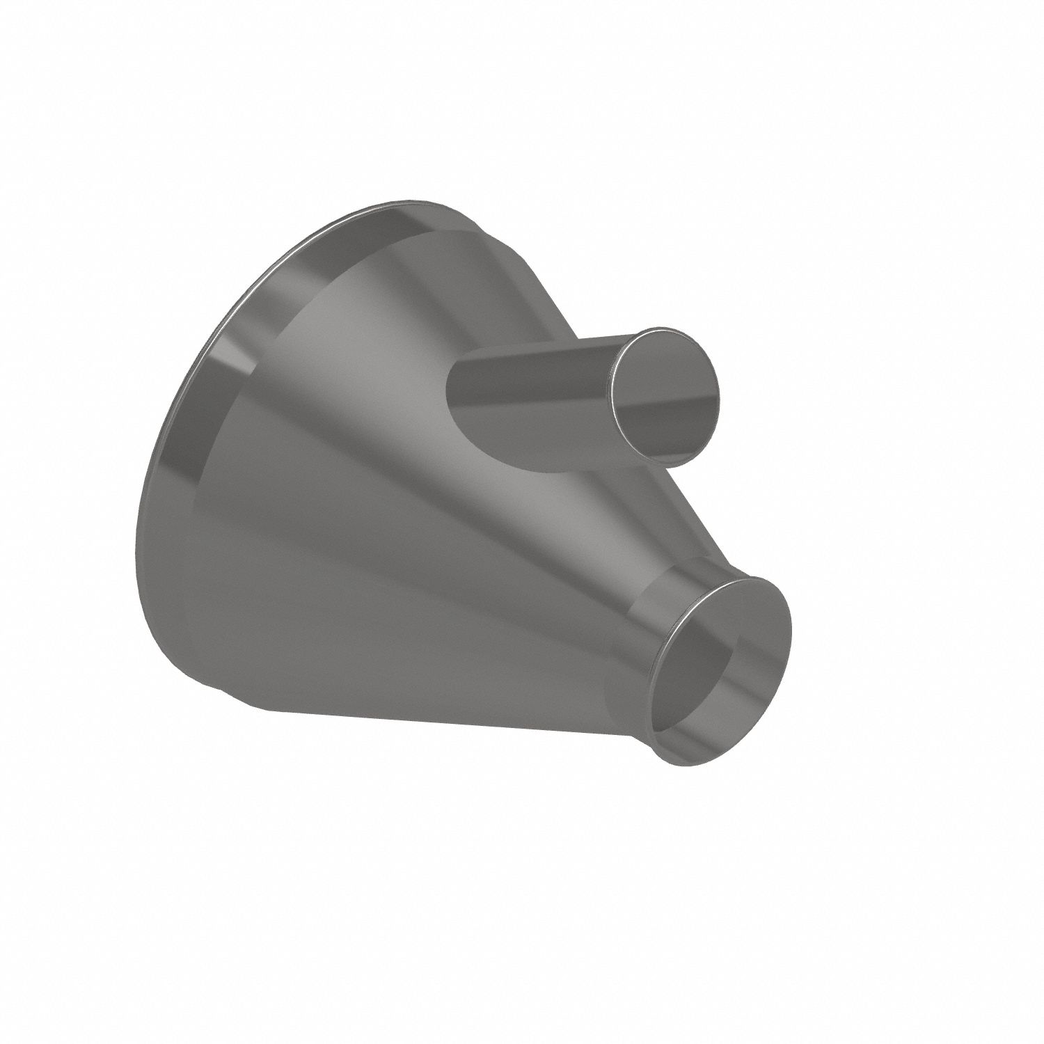 Dust Collection Duct and Fittings: Stainless Steel, For 4 in_6 in_16 in Duct Dia, 17 in Overall Lg