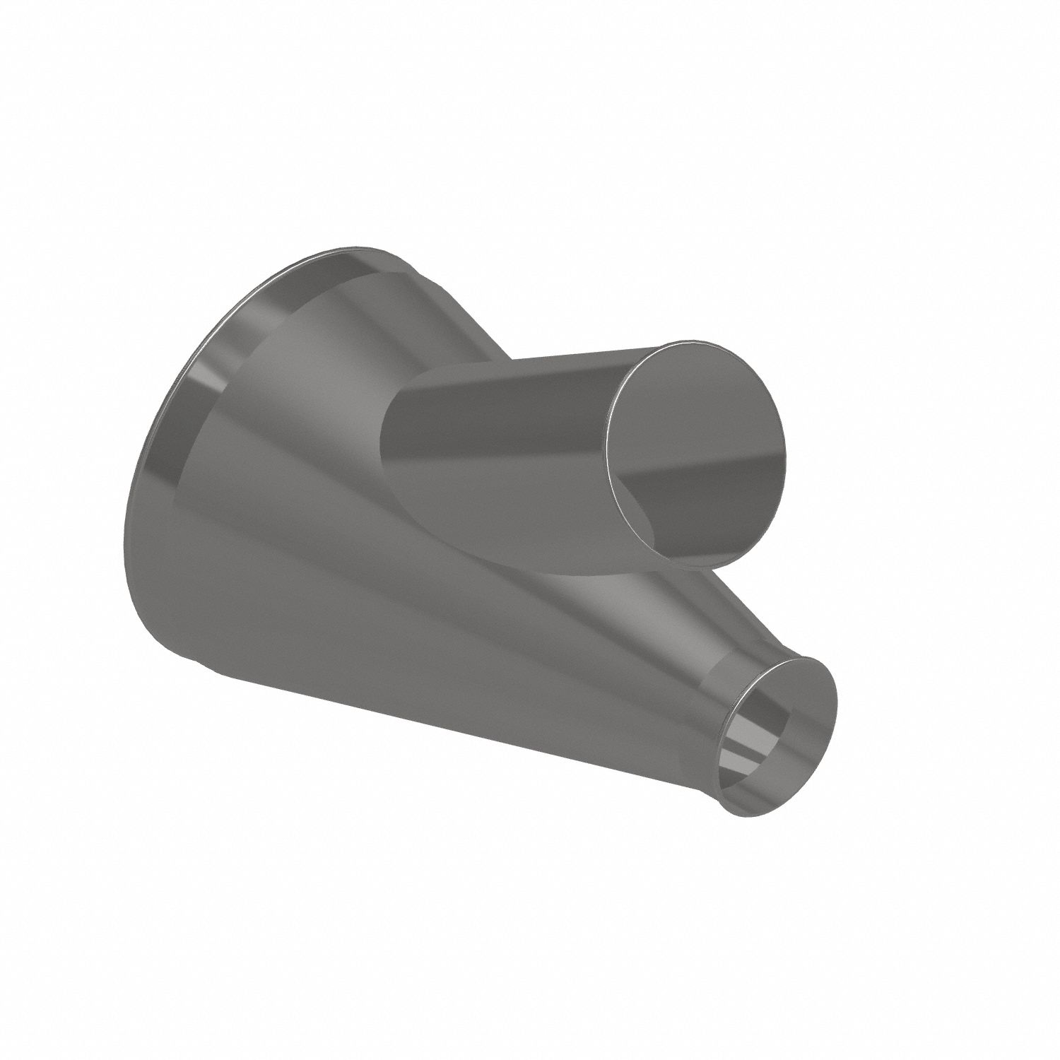 Dust Collection Duct and Fittings: Stainless Steel, For 6 in_8 in_16 in Duct Dia, 25 in Overall Lg