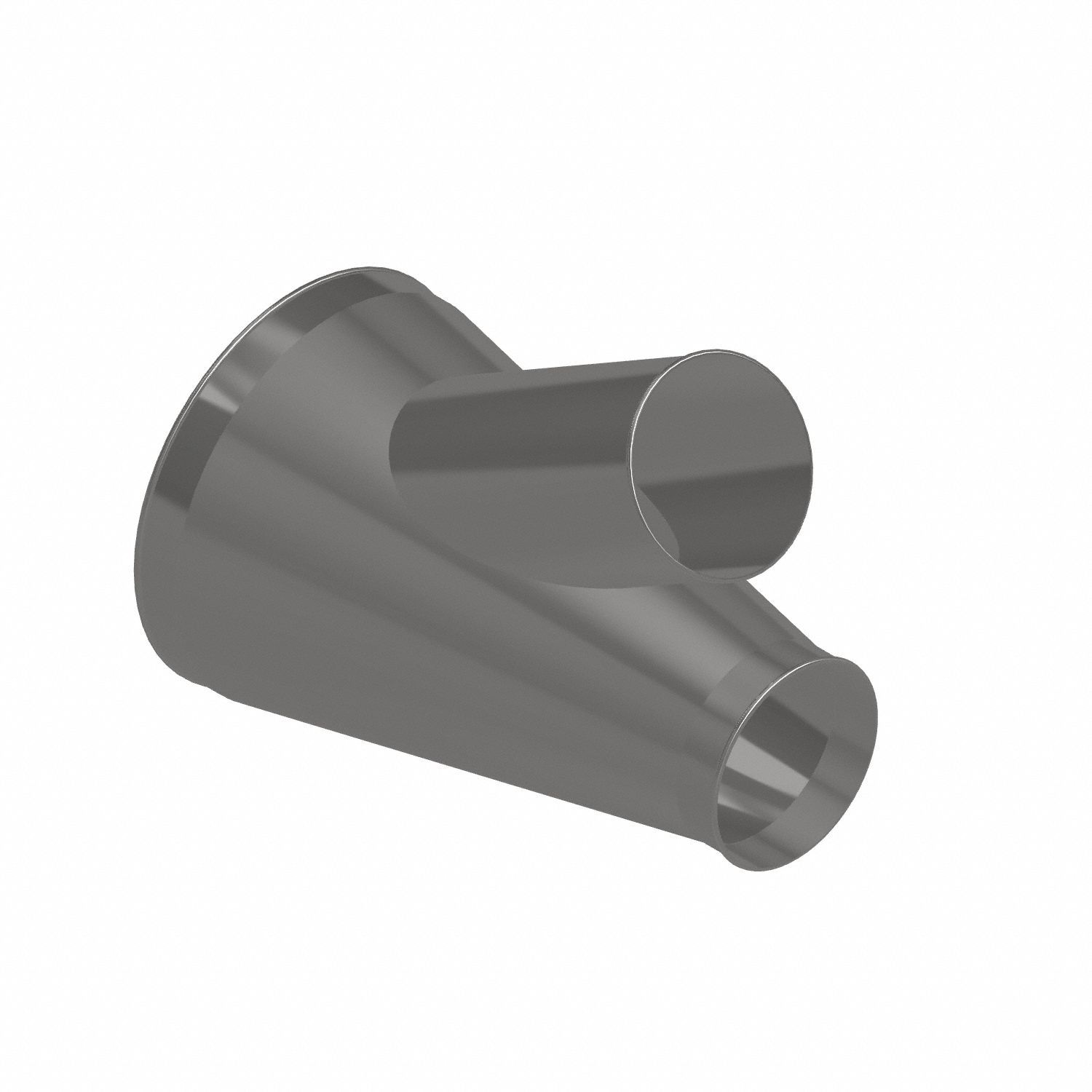 Dust Collection Duct and Fittings: Stainless Steel, For 8 in_16 in Duct Dia, 25 in Overall Lg