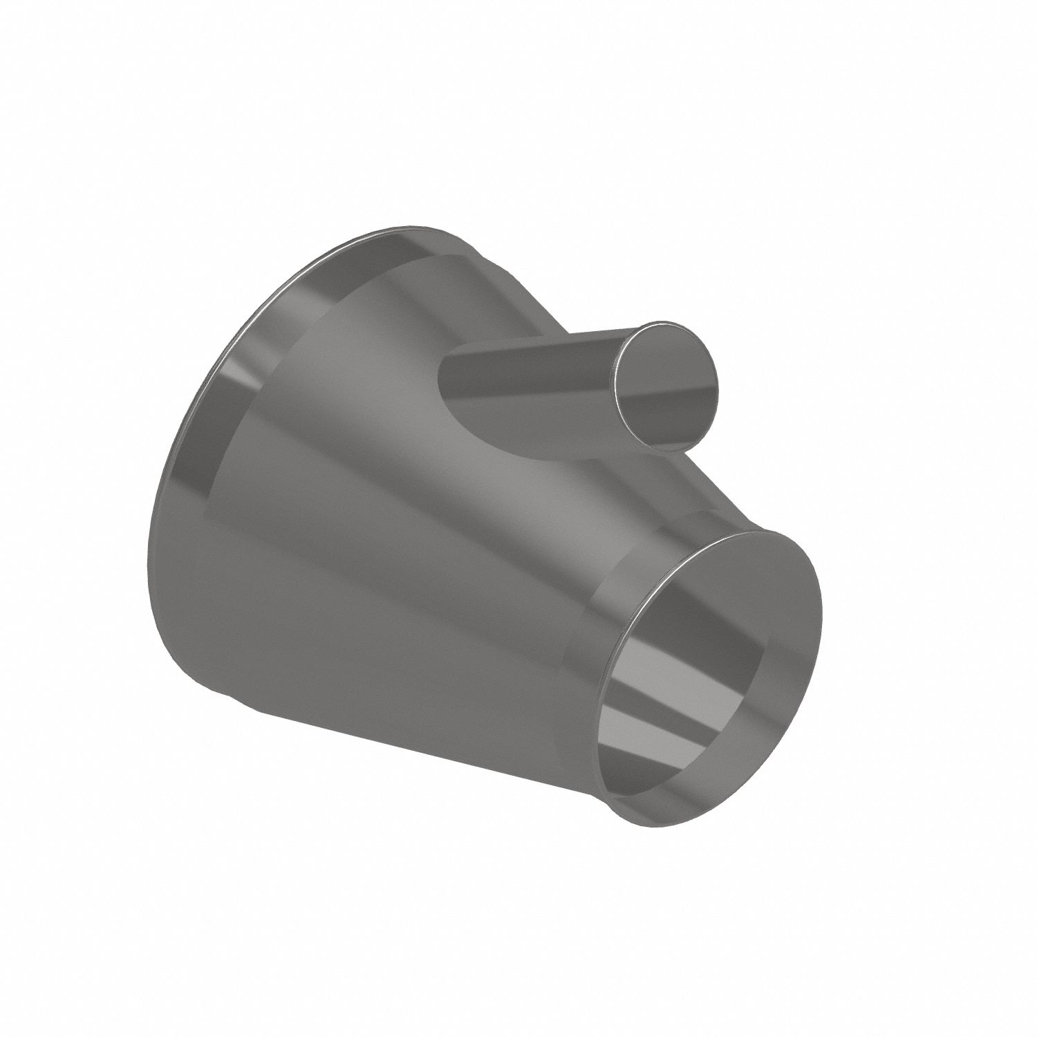 Dust Collection Duct and Fittings: Stainless Steel, For 4 in_10 in_16 in Duct Dia, 17 in Overall Lg