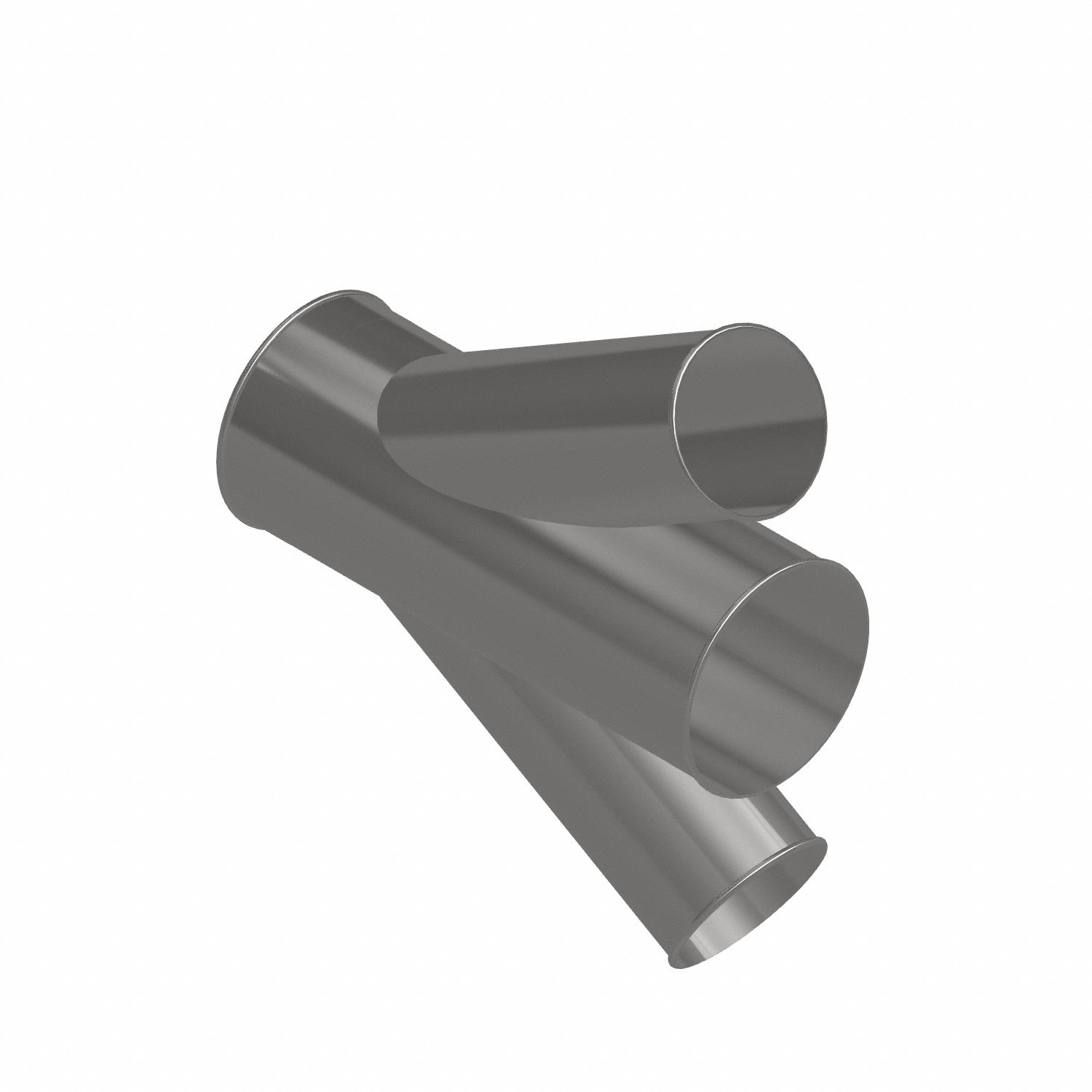 Dust Collection Duct and Fittings: Steel, For 6 in_8 in Duct Dia, 21 in Overall Lg, 30° Angle