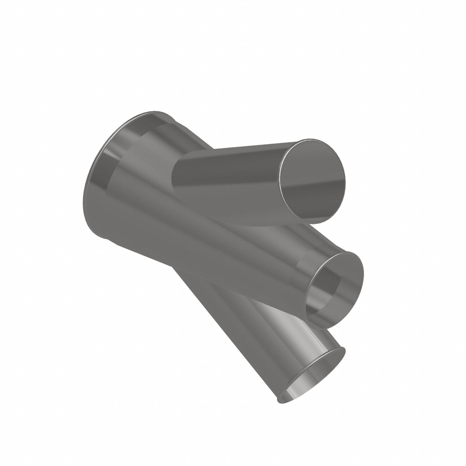 Dust Collection Duct and Fittings: Steel, For 6 in_10 in Duct Dia, 21 in Overall Lg, 30° Angle