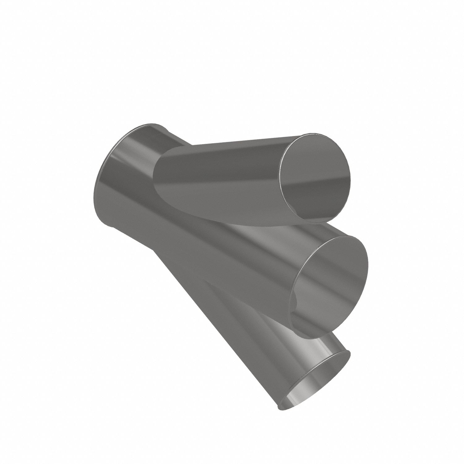 Dust Collection Duct and Fittings: Steel, For 8 in_10 in Duct Dia, 25 in Overall Lg, 30° Angle