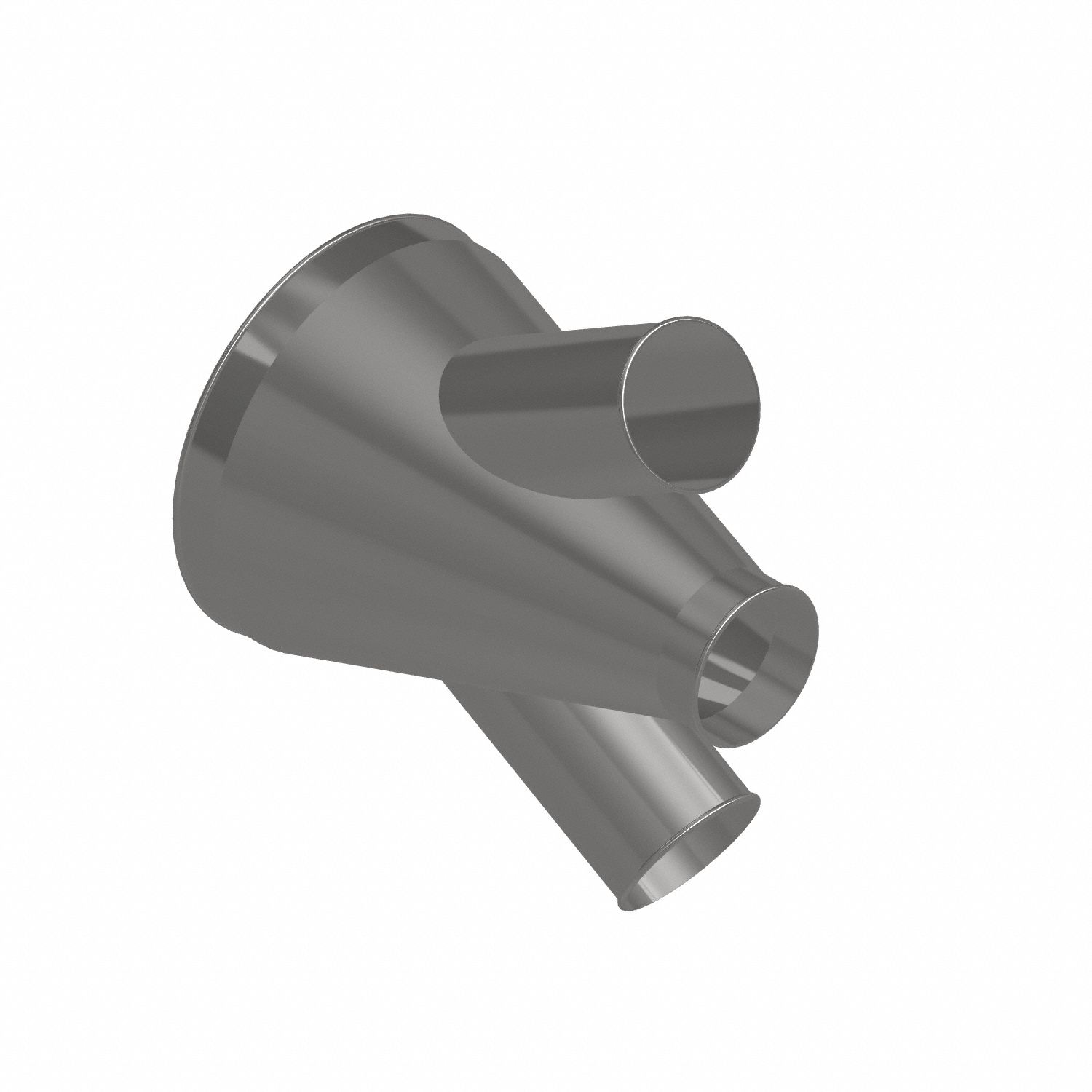 Dust Collection Duct and Fittings: Steel, For 6 in_16 in Duct Dia, 21 in Overall Lg, 30° Angle