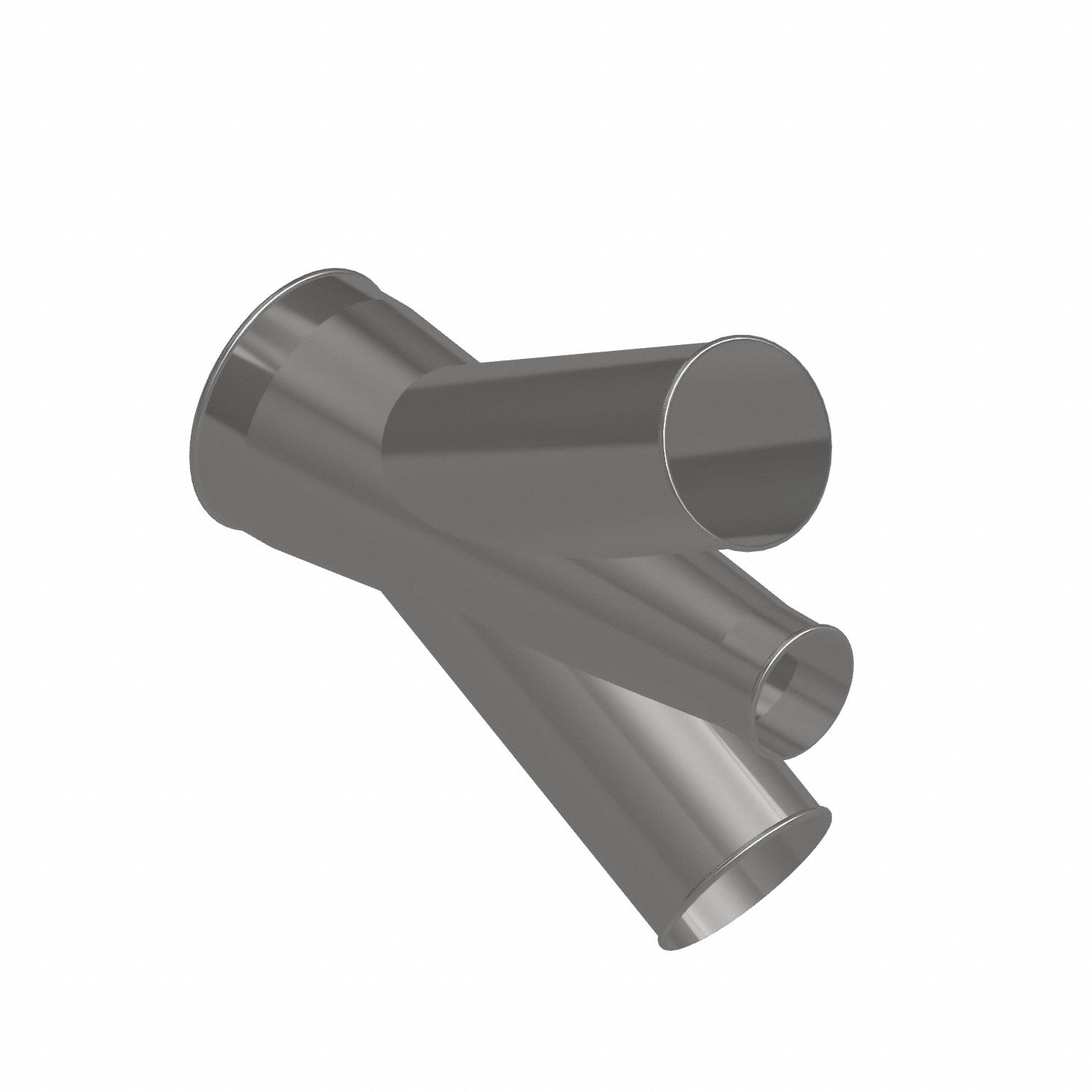 Dust Collection Duct and Fittings: Stainless Steel, For 4 in_6 in_8 in Duct Dia, 21 in Overall Lg