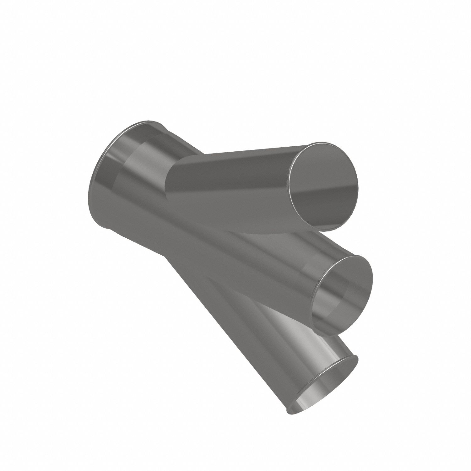 Dust Collection Duct and Fittings: Stainless Steel, For 6 in_8 in Duct Dia, 21 in Overall Lg