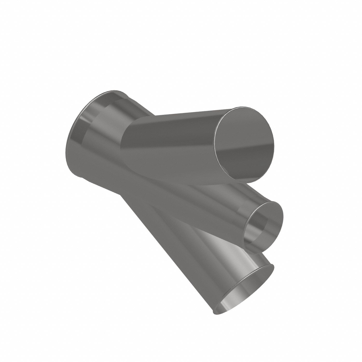 Dust Collection Duct and Fittings: Stainless Steel, For 6 in_8 in_10 in Duct Dia, 25 in Overall Lg