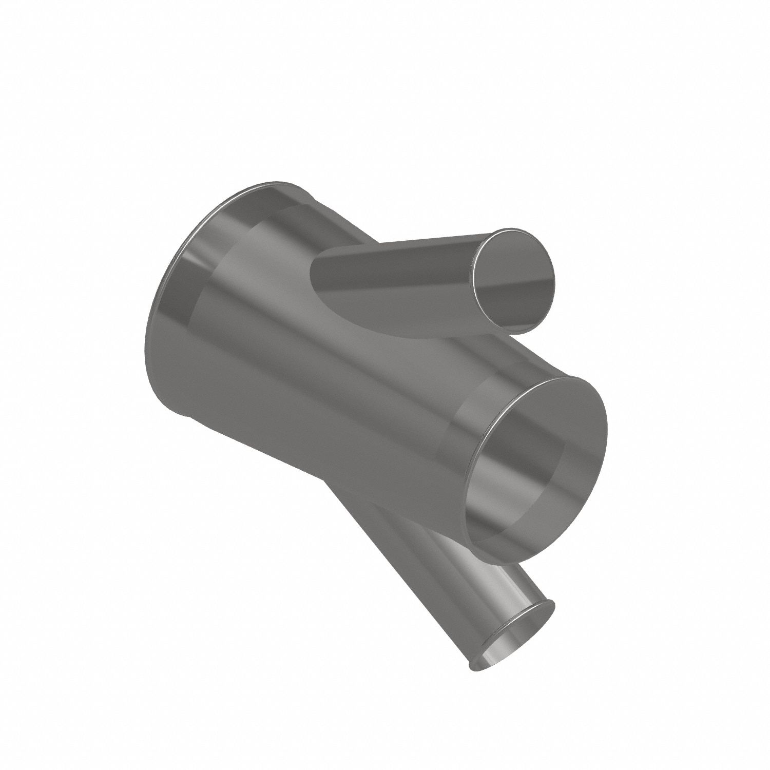 Dust Collection Duct and Fittings: Stainless Steel, For 4 in_8 in_10 in Duct Dia, 17 in Overall Lg