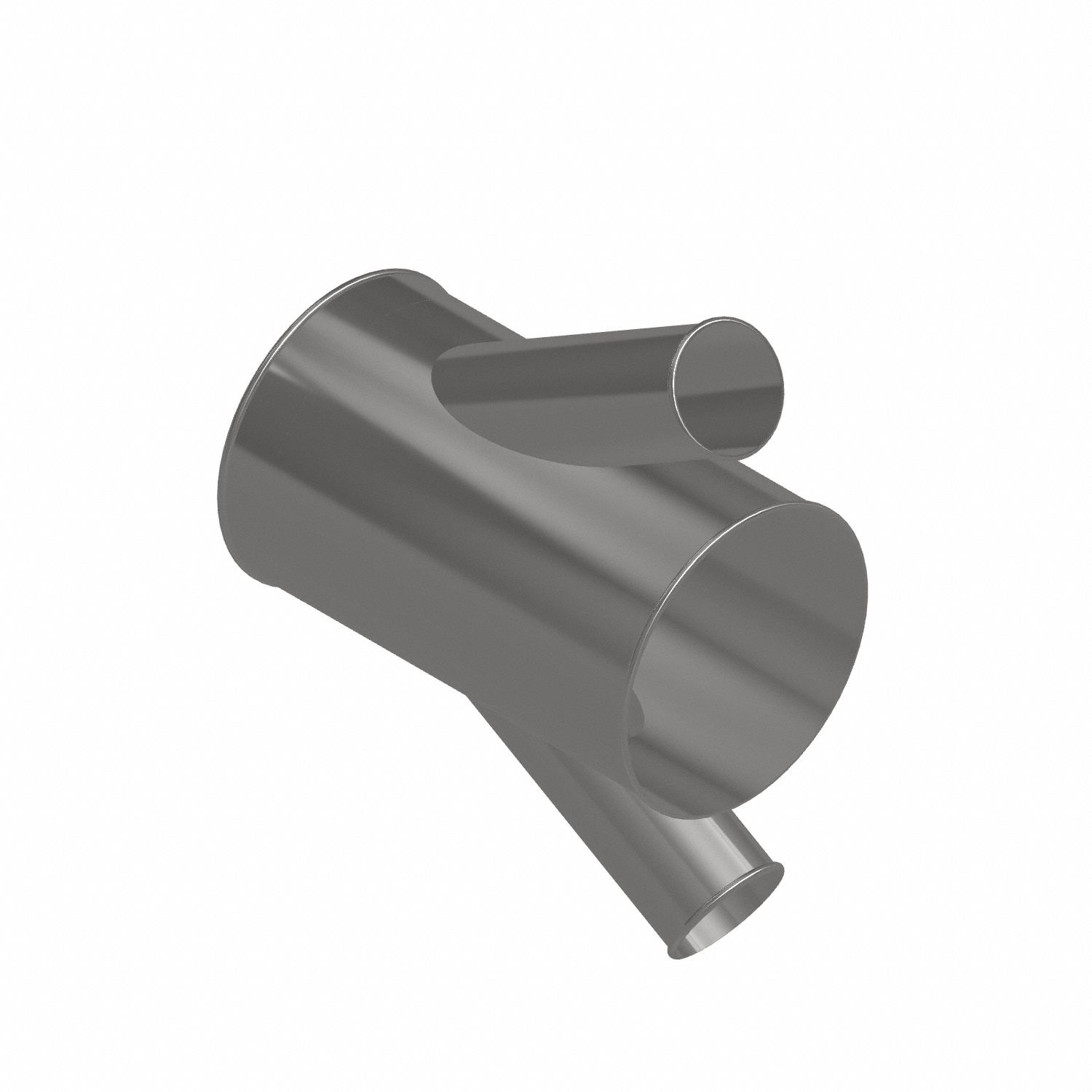 Dust Collection Duct and Fittings: Stainless Steel, For 4 in_10 in Duct Dia, 17 in Overall Lg