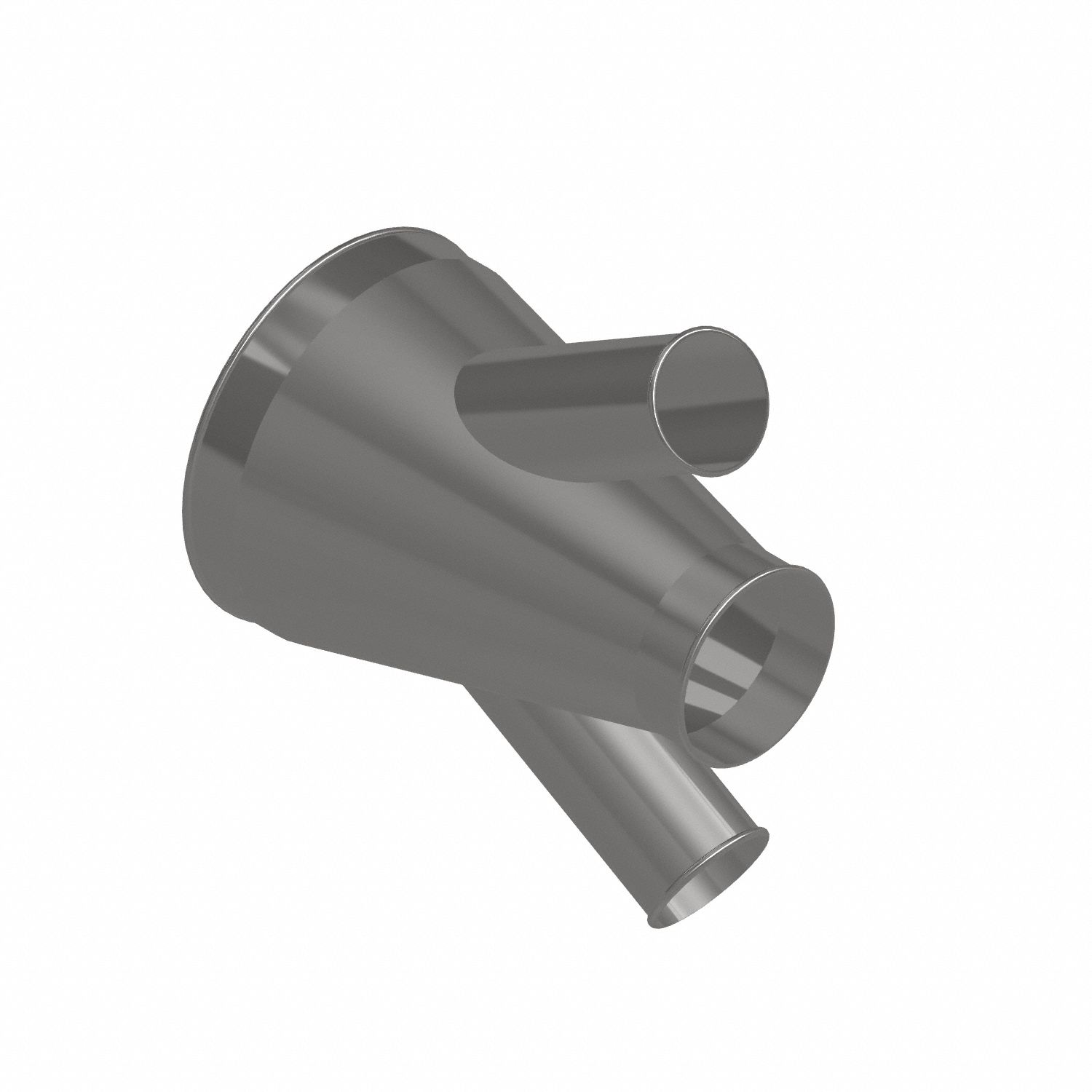 Dust Collection Duct and Fittings: Stainless Steel, For 4 in_6 in_12 in Duct Dia, 17 in Overall Lg