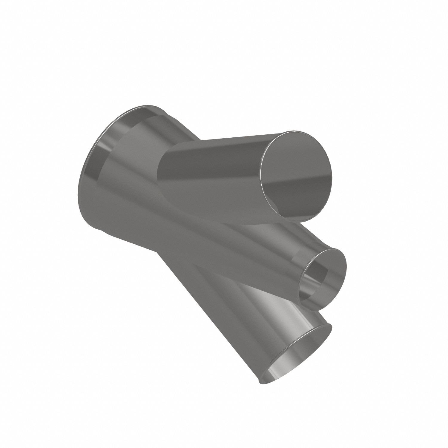 Dust Collection Duct and Fittings: Stainless Steel, For 6 in_8 in_12 in Duct Dia, 25 in Overall Lg