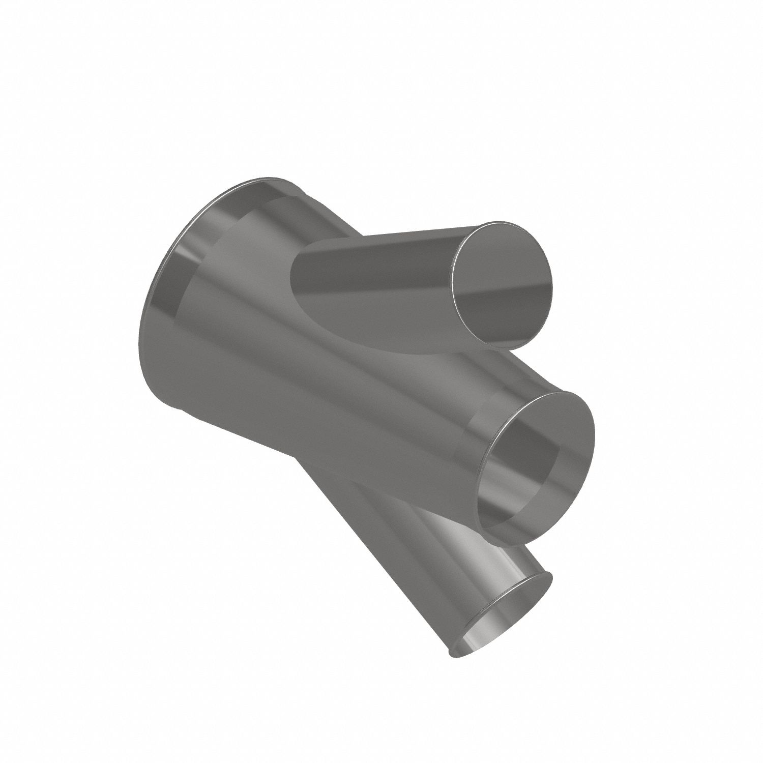 Dust Collection Duct and Fittings: Stainless Steel, For 6 in_8 in_12 in Duct Dia, 21 in Overall Lg