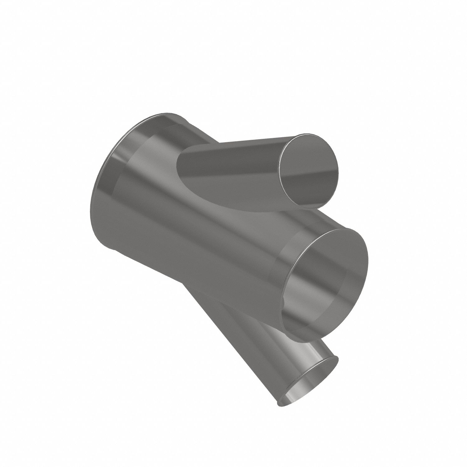 Dust Collection Duct and Fittings: Stainless Steel, For 6 in_10 in_12 in Duct Dia, 21 in Overall Lg